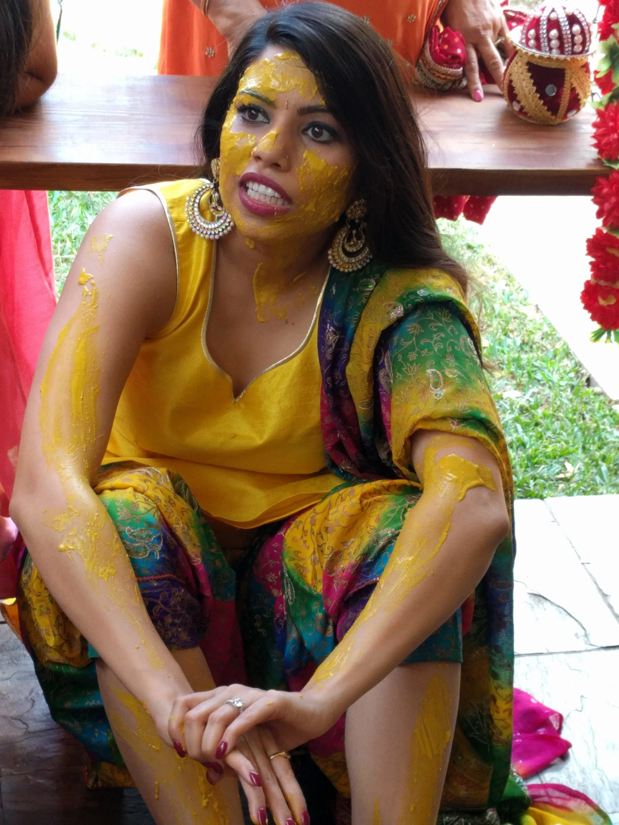  Haiii, looking so gud in your haldi, so bright and adorable. 