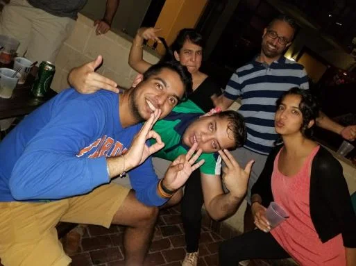 2 - sibz partying.JPG