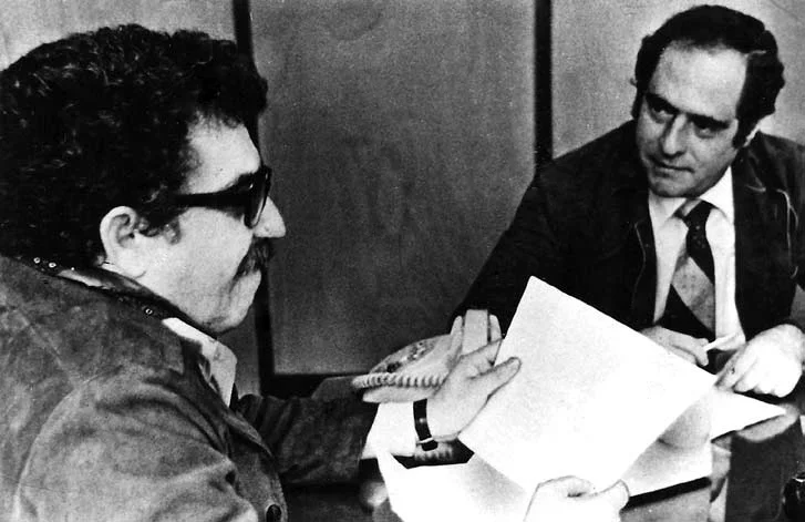 Manuel Mejido con Gabriel García Márquez