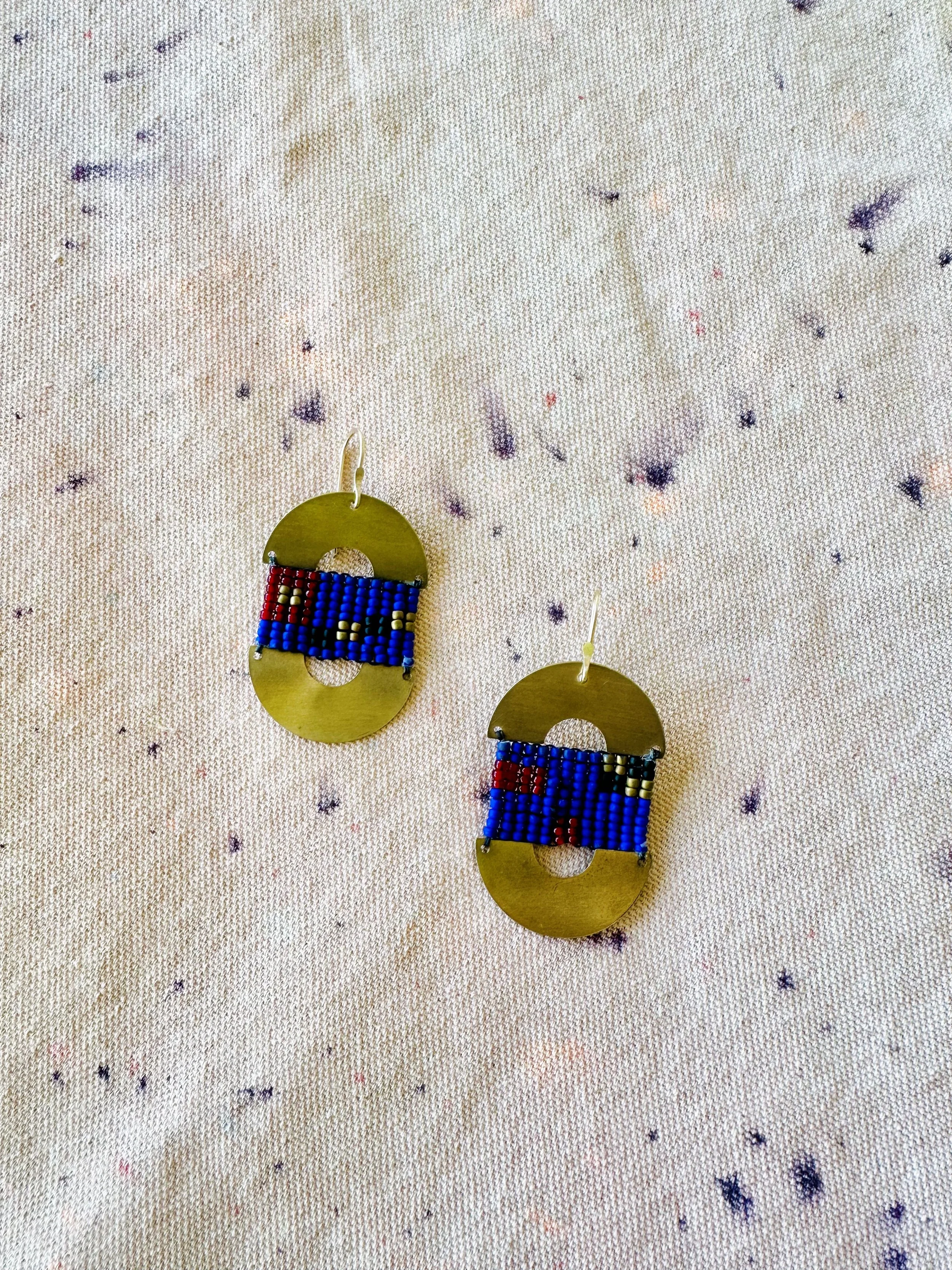 Nayna Earrings Brass 04