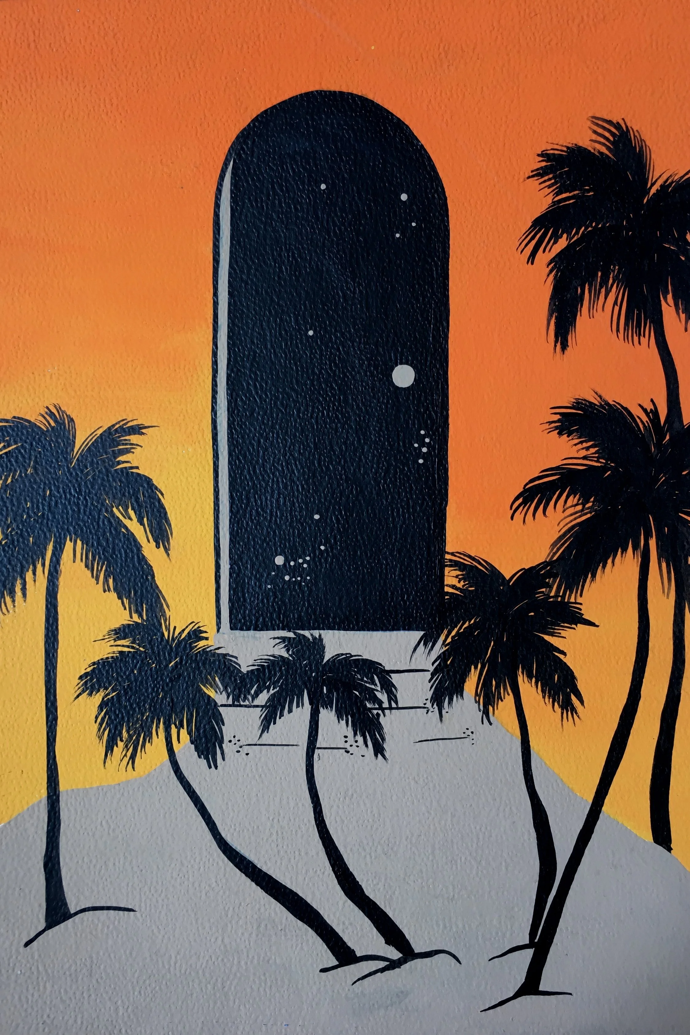 dunesACRYLIC PAINT ON CARDBOARD50 X 50 CM