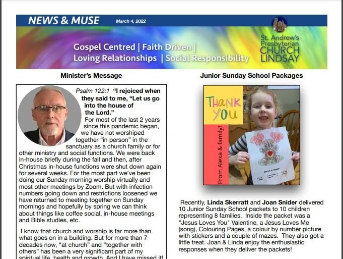 March 4, 2022 Newsletter