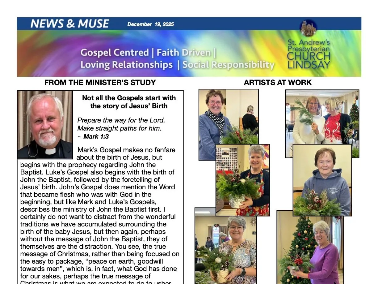 December 19, 2025 Newsletter
