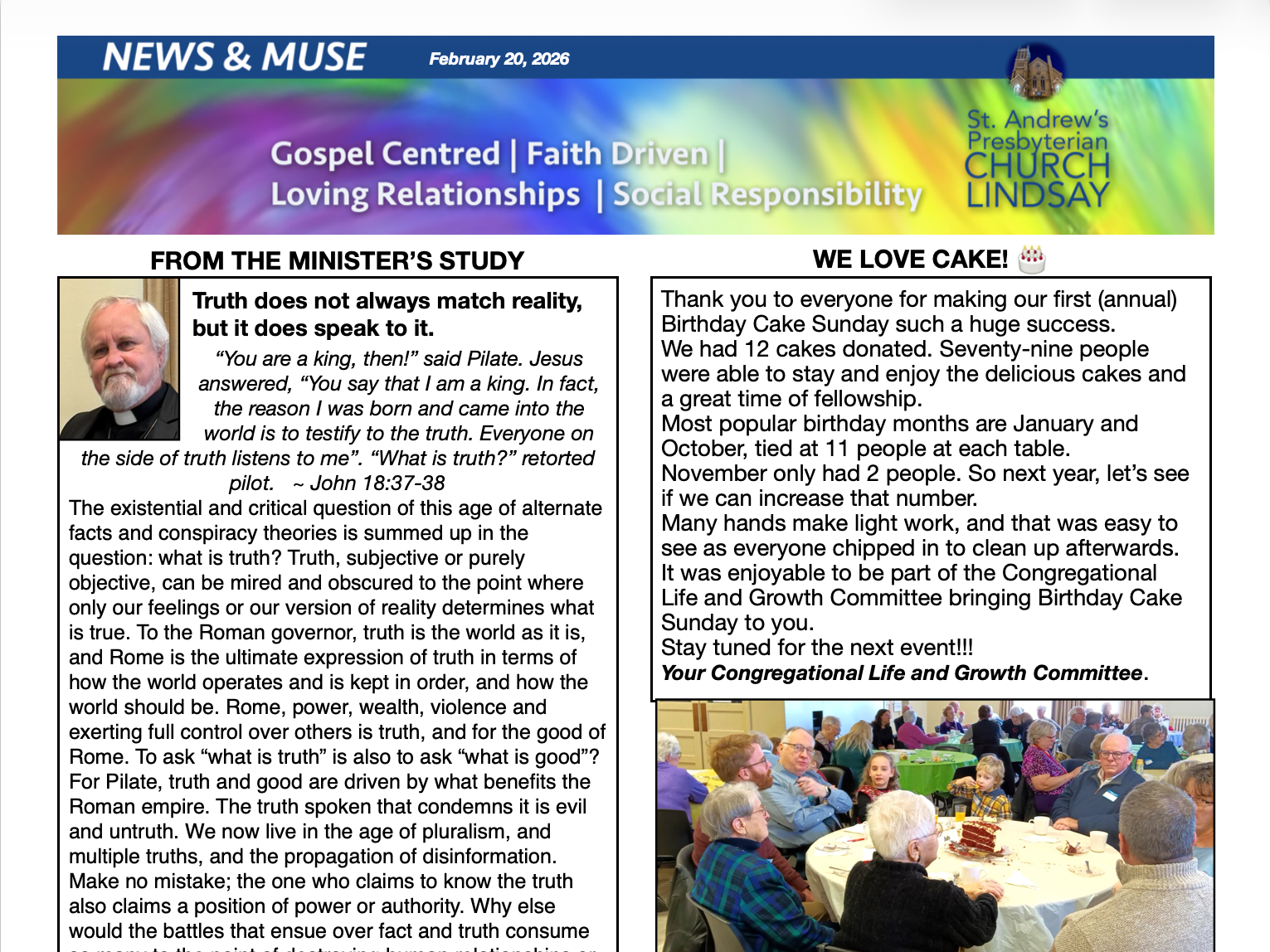 February 22, 2026 Newsletter