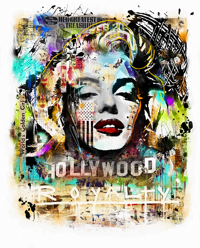 Hollywood Royalty Monroe pop art) — RASULart