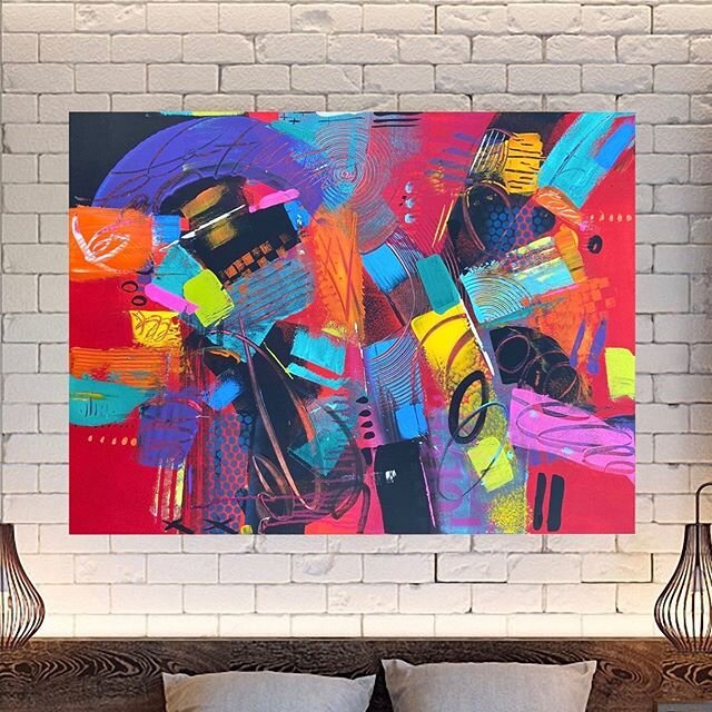 Brand new abstract painting on canvas by artist @artistsarahrasul 🔴For Sale- Direct message for more info 🔴dimensions-30&rdquo;x40&rdquo;

#art #artist #abstractart #abstract #painting #colorful #artgallery #artwork #artistsoninstagram #decor #home