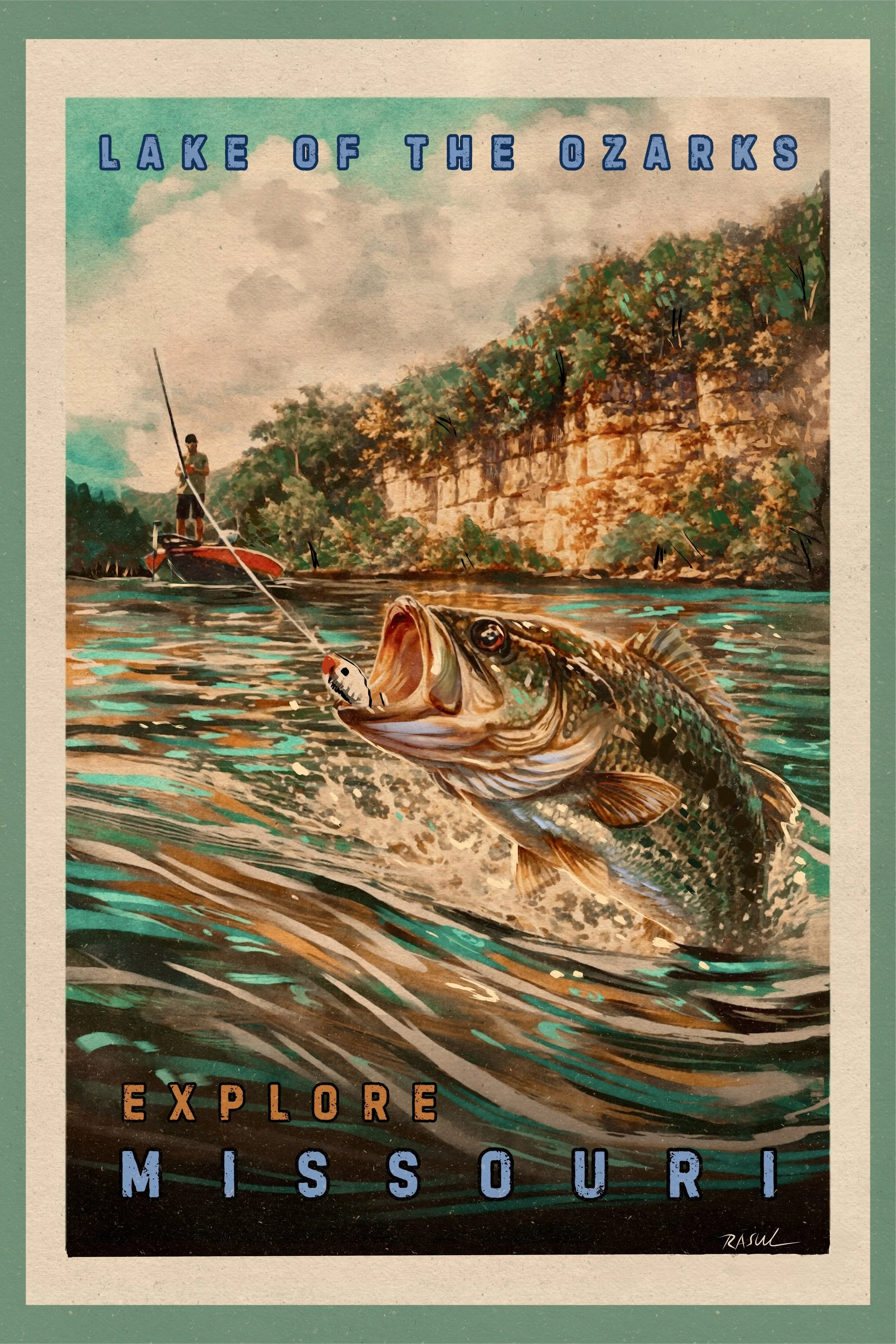 Lake Of The Ozarks (Explore Missouri) Print by Sarah Rasul