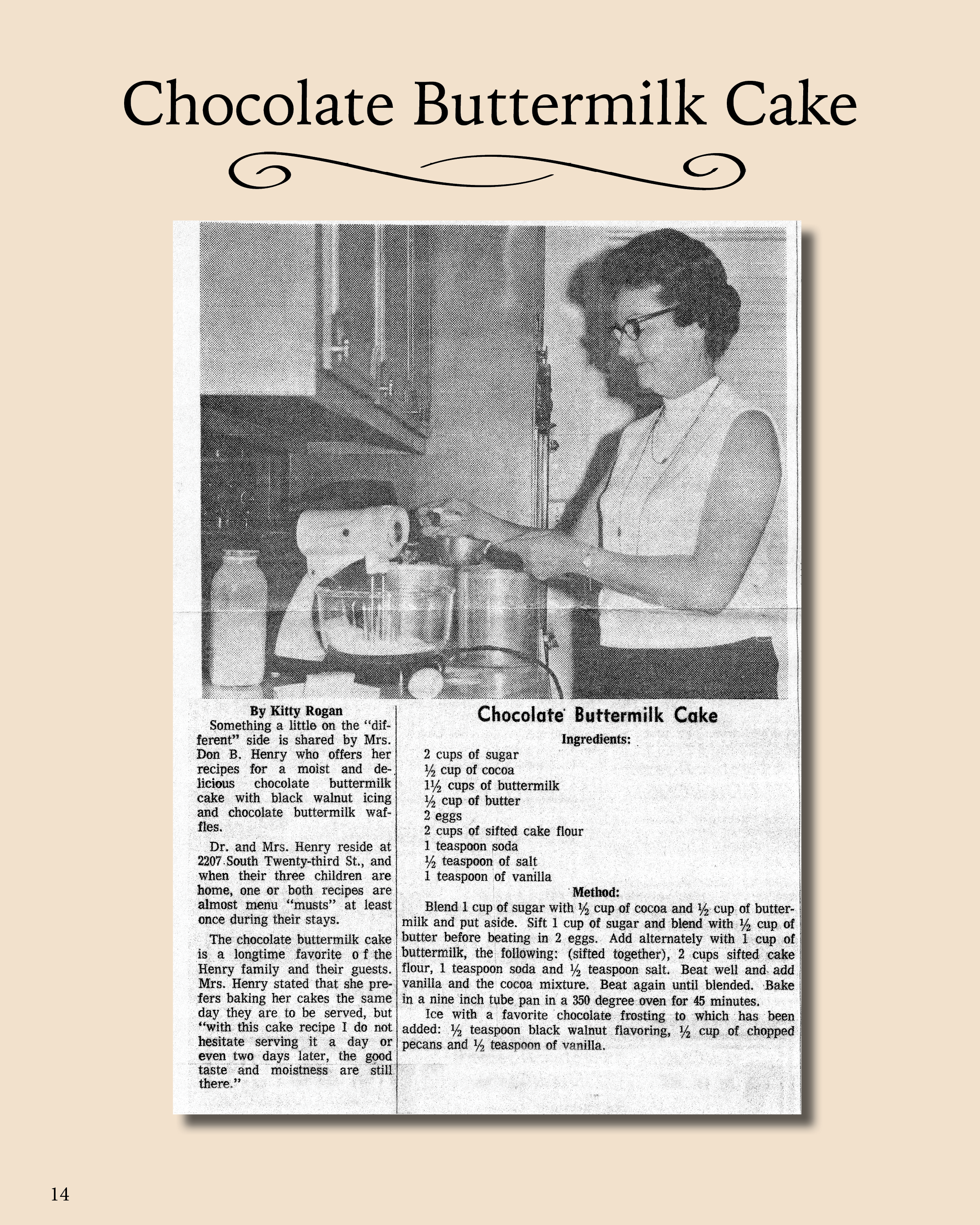 Memorial Cookbook