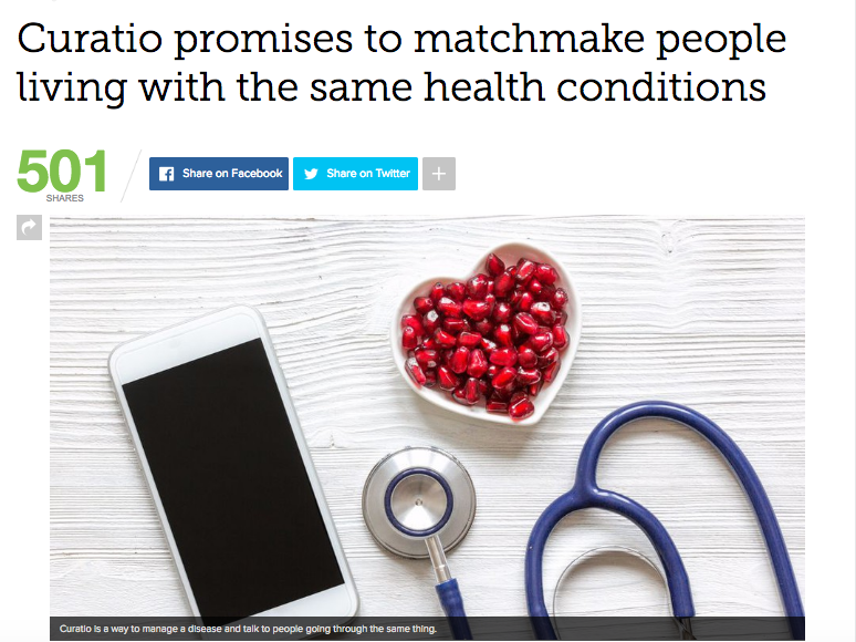Curatio promises to matchmake people living with same health conditions