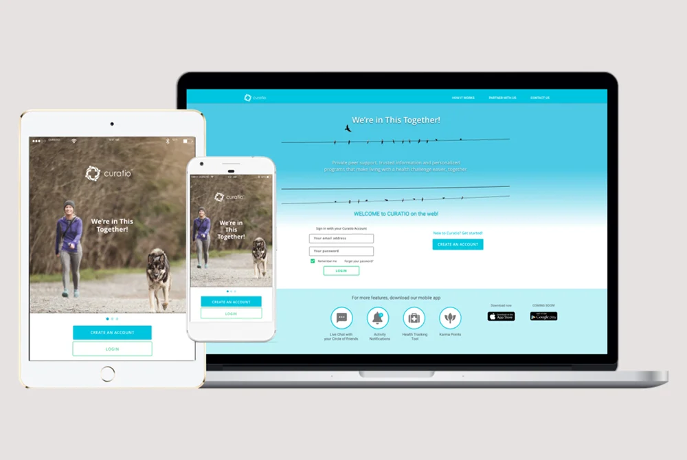 Curatio, le réseau social qui connecte les gens atteint de la même maladie.