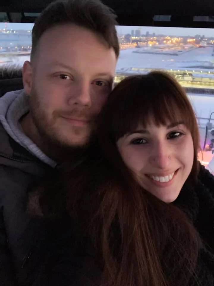 photo of a man and a woman taking a selfie