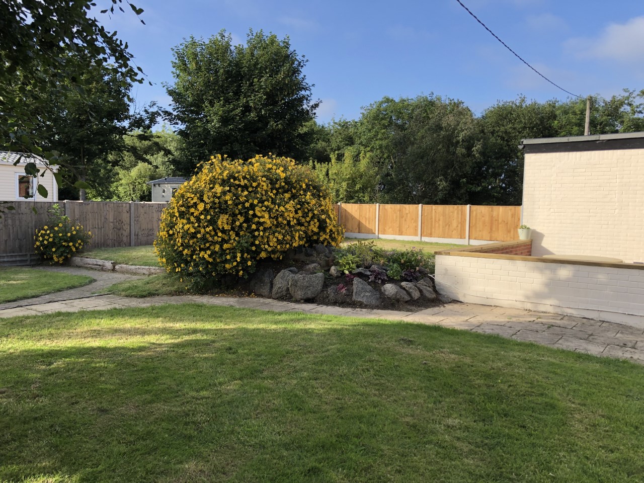 Private Enclosed Garden at West Cottage, Walnut Farm Waxham