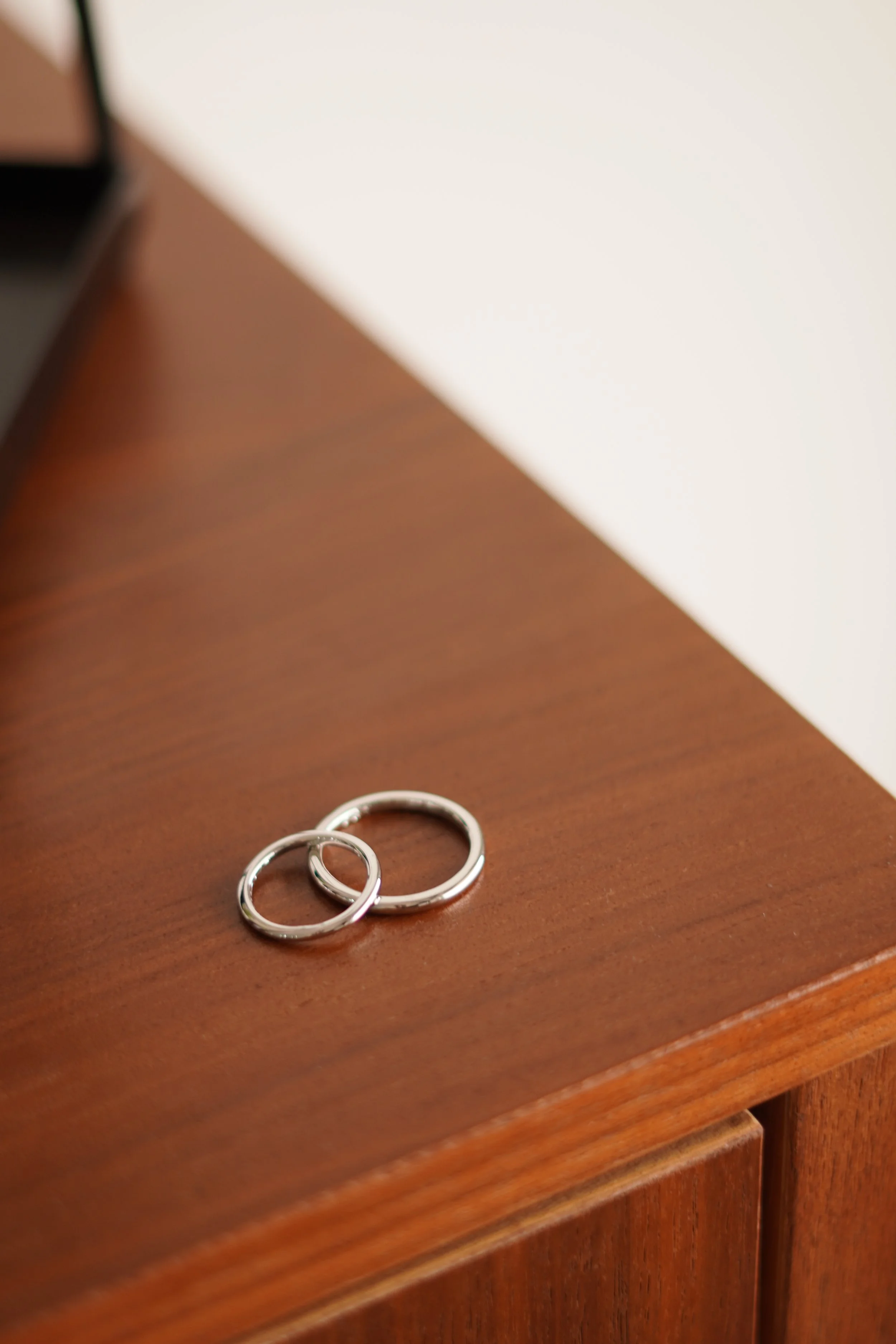 Aliança Aura • Ouro Branco • 3 mm