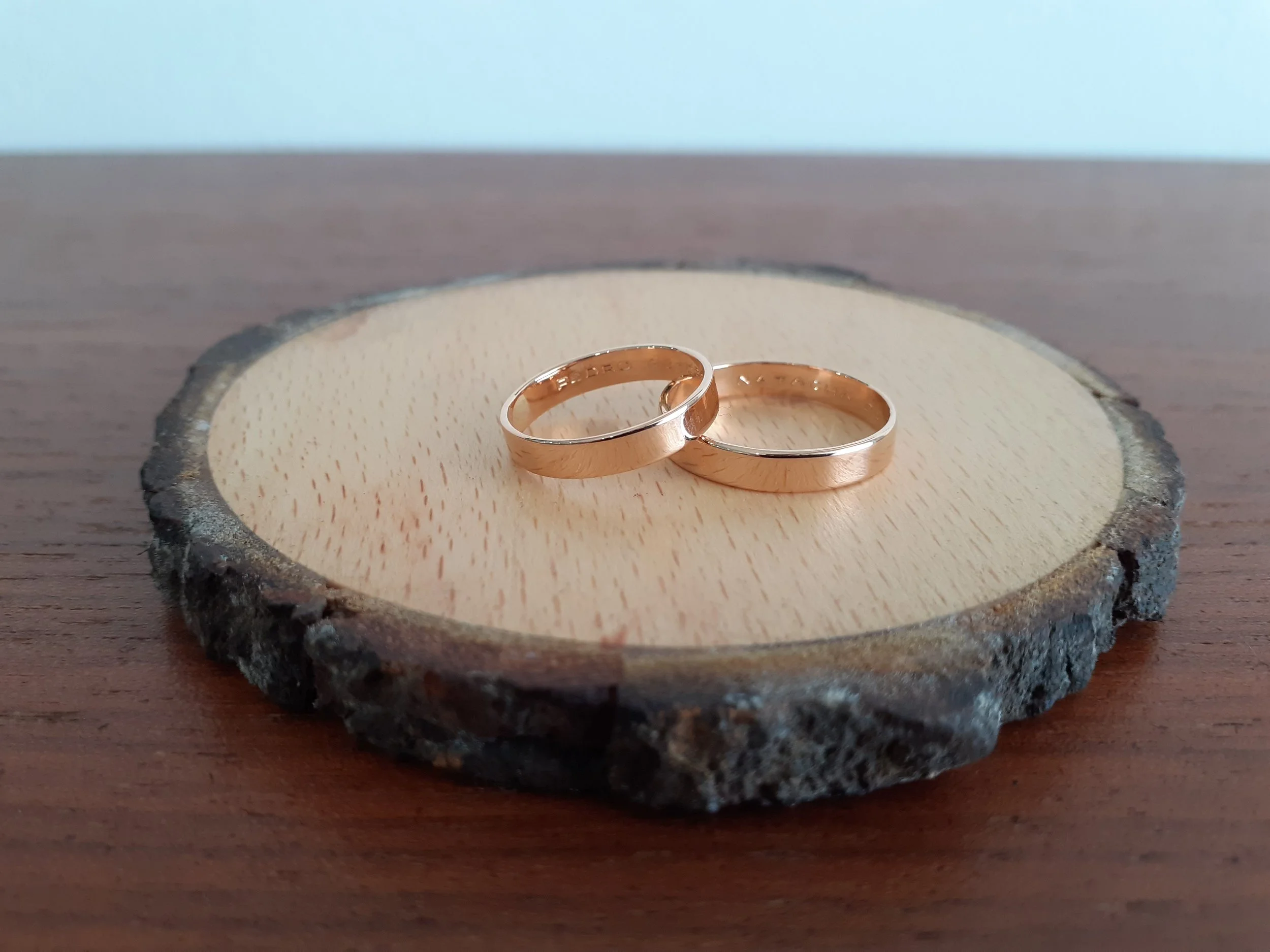 Aliança Confiança • Ouro Rosa • 4 mm