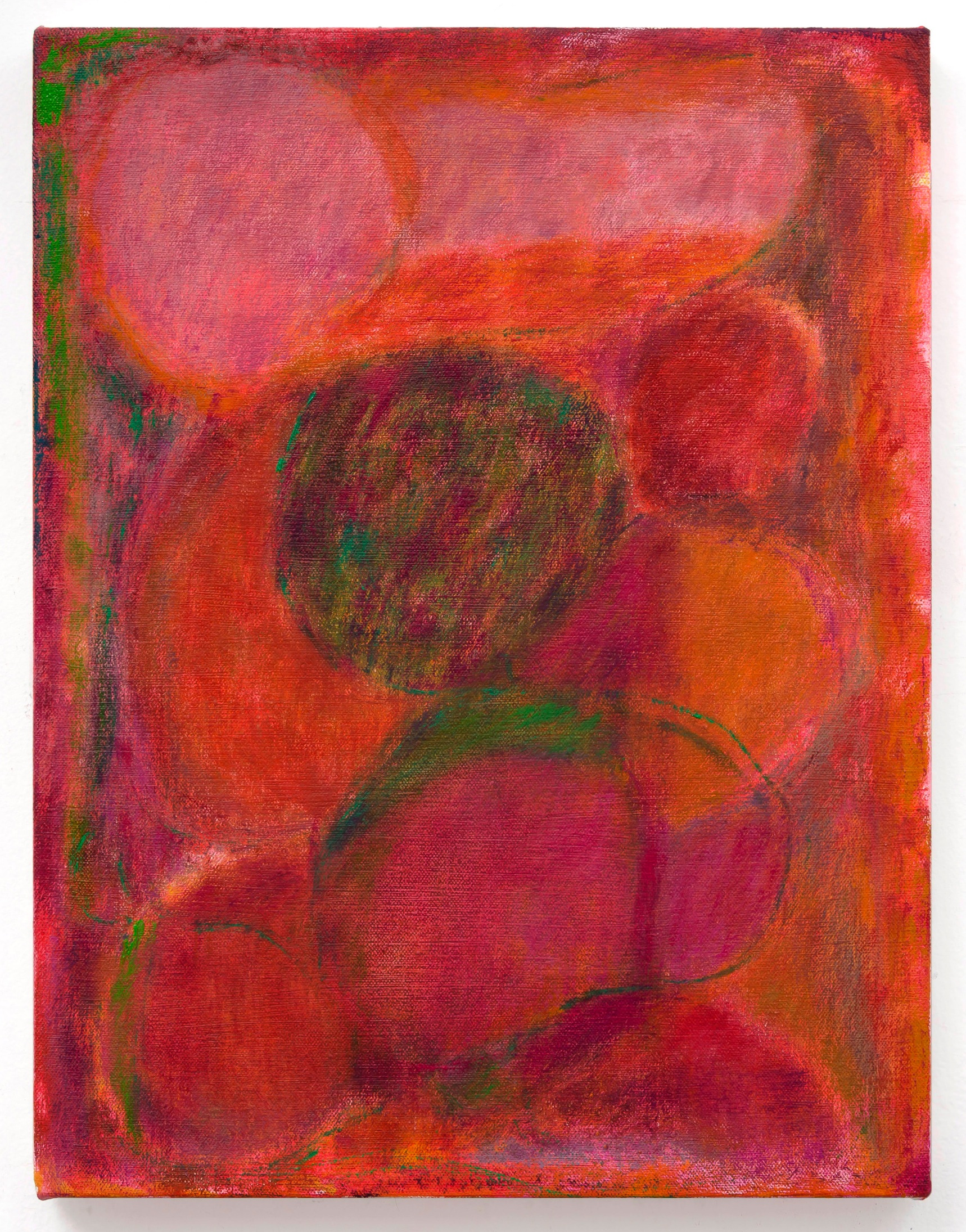 Rema Ghuloum, Eclipse , 2018, oil, acrylic, and acryla-gouache on canvas, 16 x 12 inches
