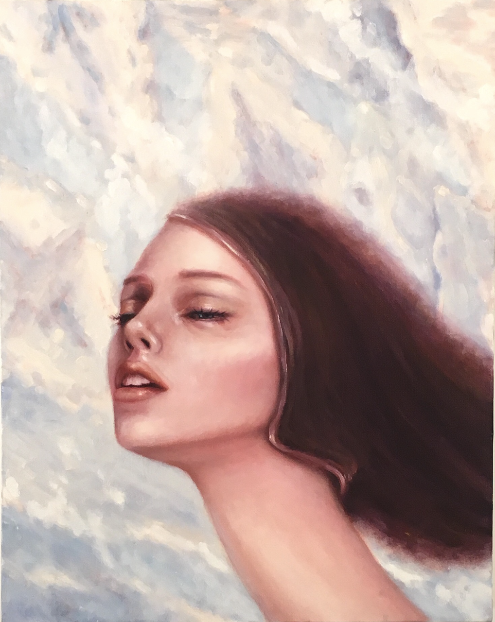 Alison Blickle, Desert Portrait, 2010, oil on canvas, 20 x 16 inches