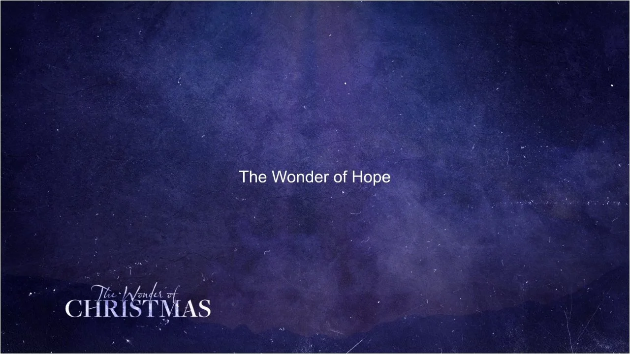 The Wonder of Hope