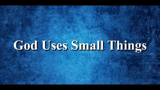 God Uses Small Things