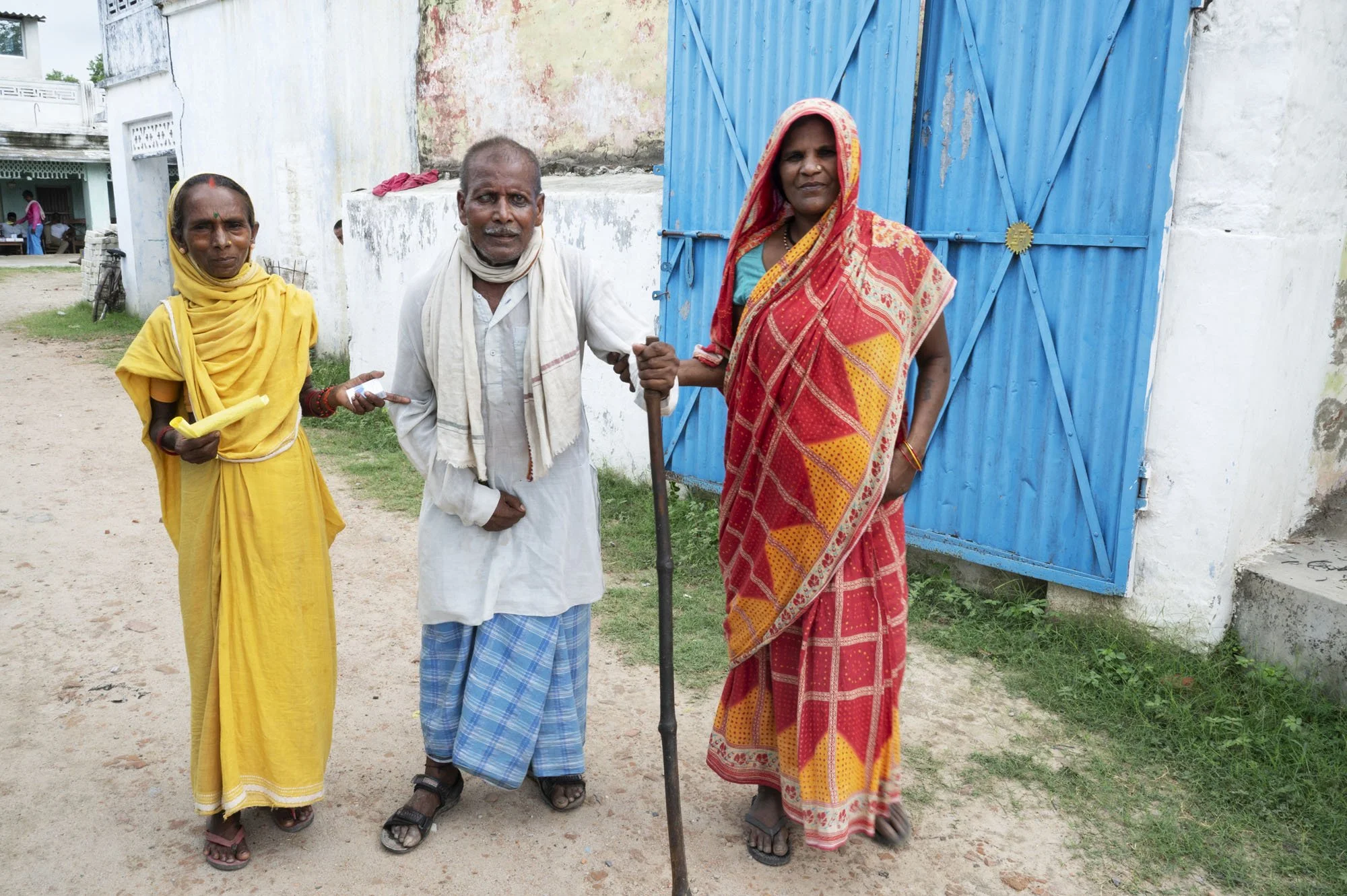 Meanwhile a family bring in a tearful relative