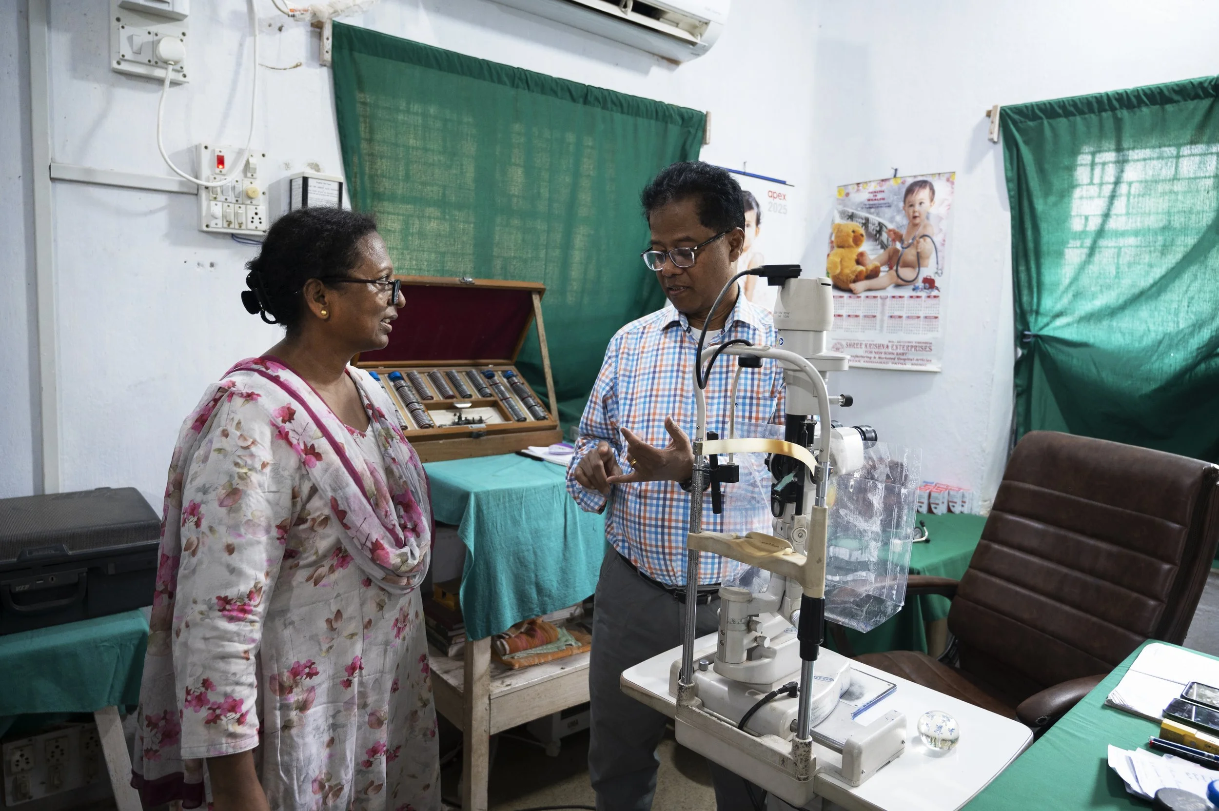 Paediatrician Dr Sushma Minz and ophthalmic surgeon Dr Samuel Murmu