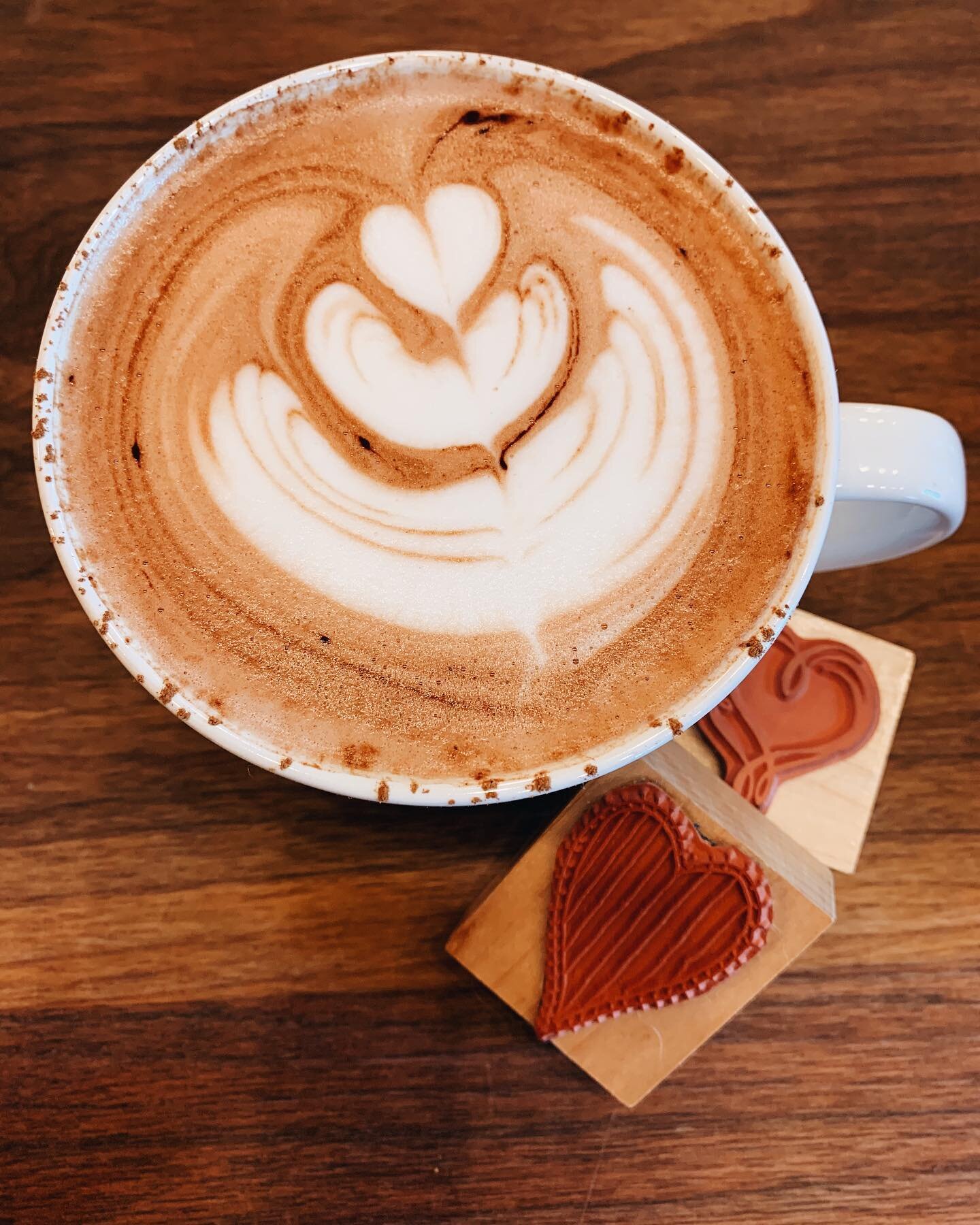 Looking for a special treat for Valentine&rsquo;s weekend? 😍 Stop by for a Heartbeat Mocha, a sweet and tangy treat, inspired by a red velvet mocha ☕️ available Friday-Sunday 💕