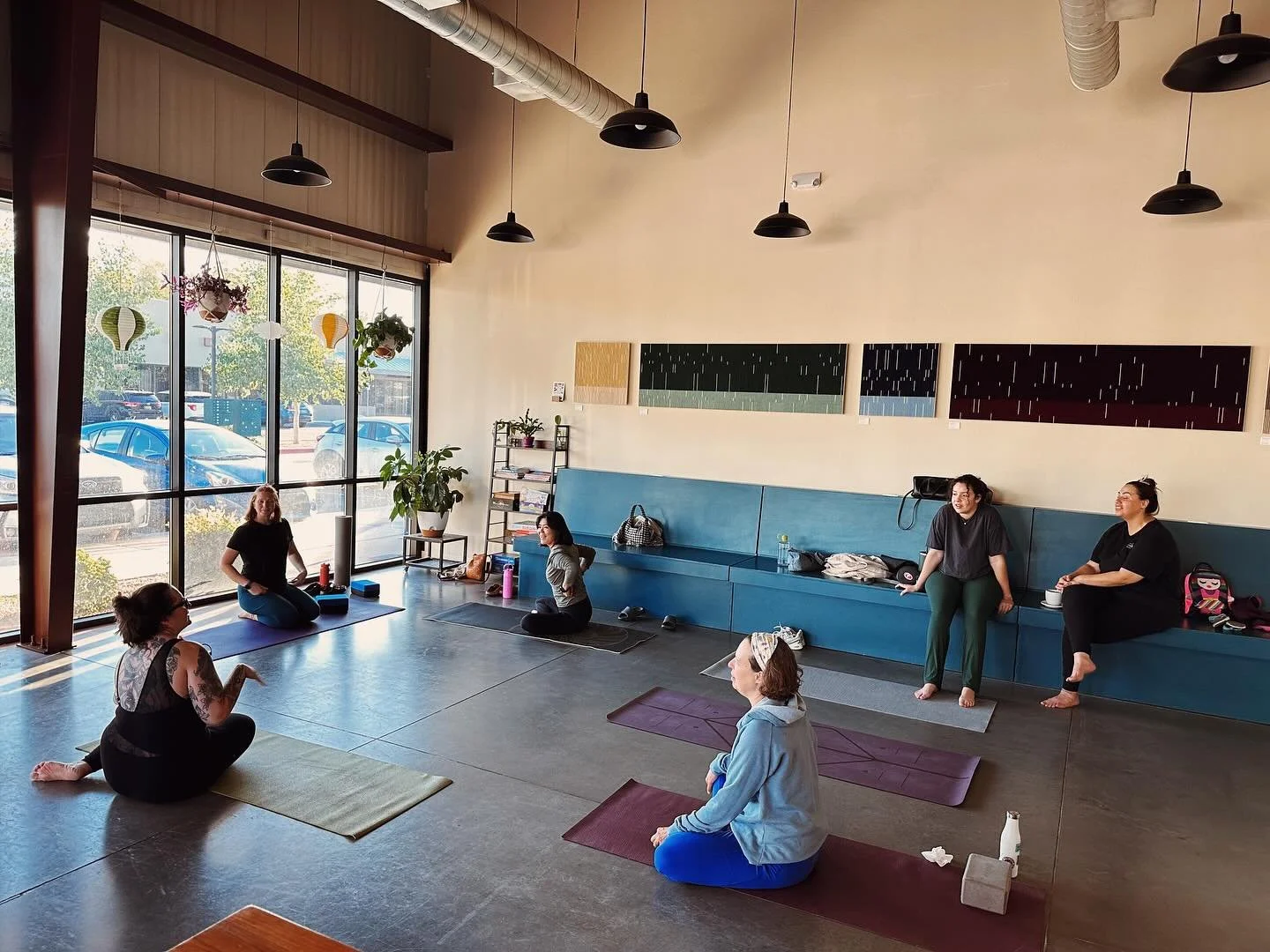 Tonight! Join us for an hour yoga flow followed by a chill wind down in the shop led by local gem @ruth_ann_vega 💜 class starts at 6 and after feel free to relax and enjoy a cup of tea, chai, or delicious decaf. All are welcome! Remember to bring yo