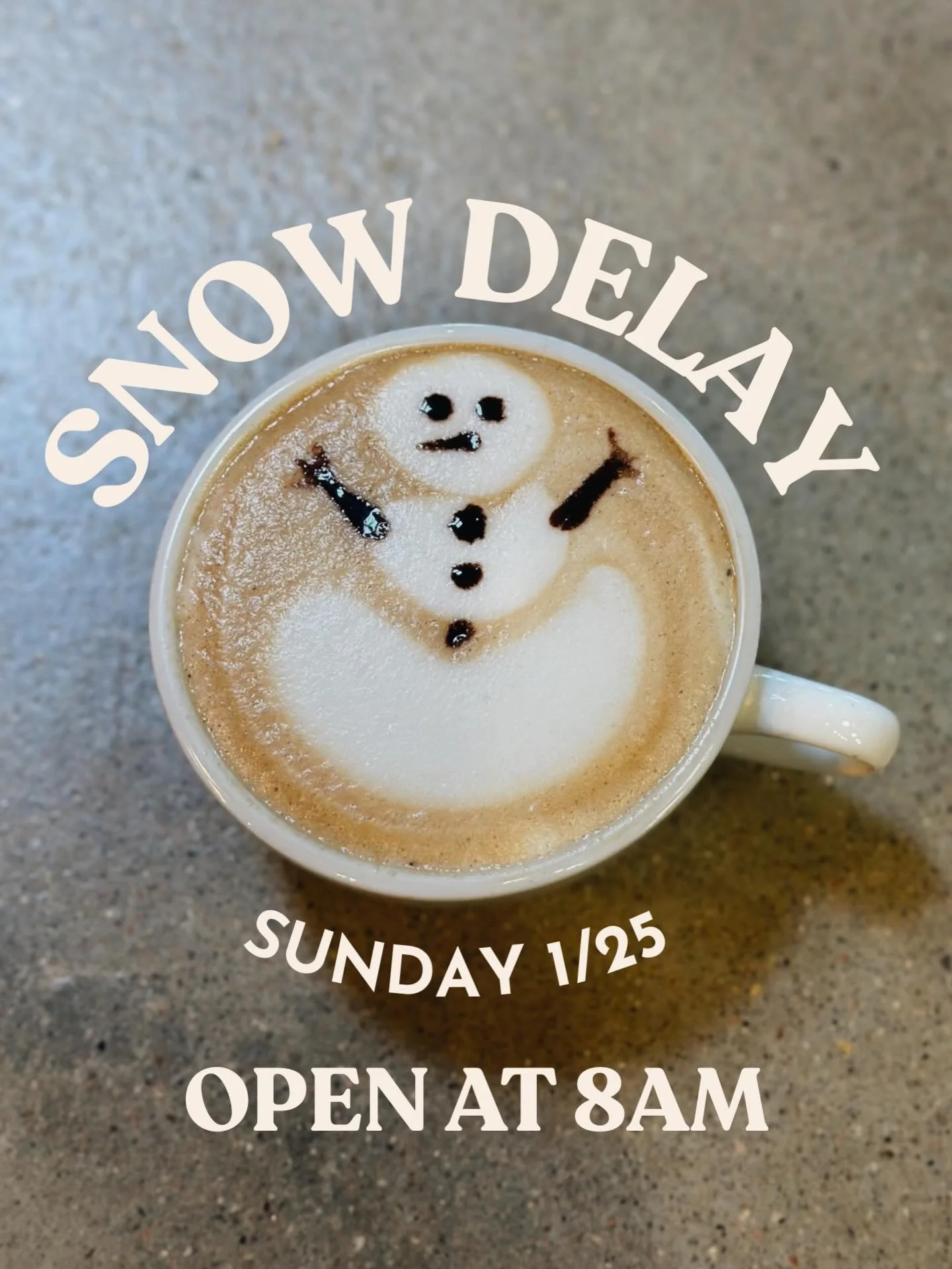 Brrrr ❄️ Stay safe out there, Burque! We&rsquo;ll see you at 8AM for warm drinks and good vibes ☕️