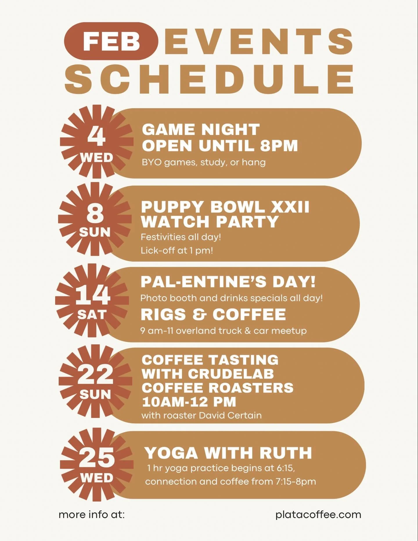 Omg it&rsquo;s FINALLY February! We&rsquo;ve got all the good stuff to carry us through the final stretch of winter into spring! What are you looking forward to?
.
.
#abq #abqnm #abqcoffee #coffee #505