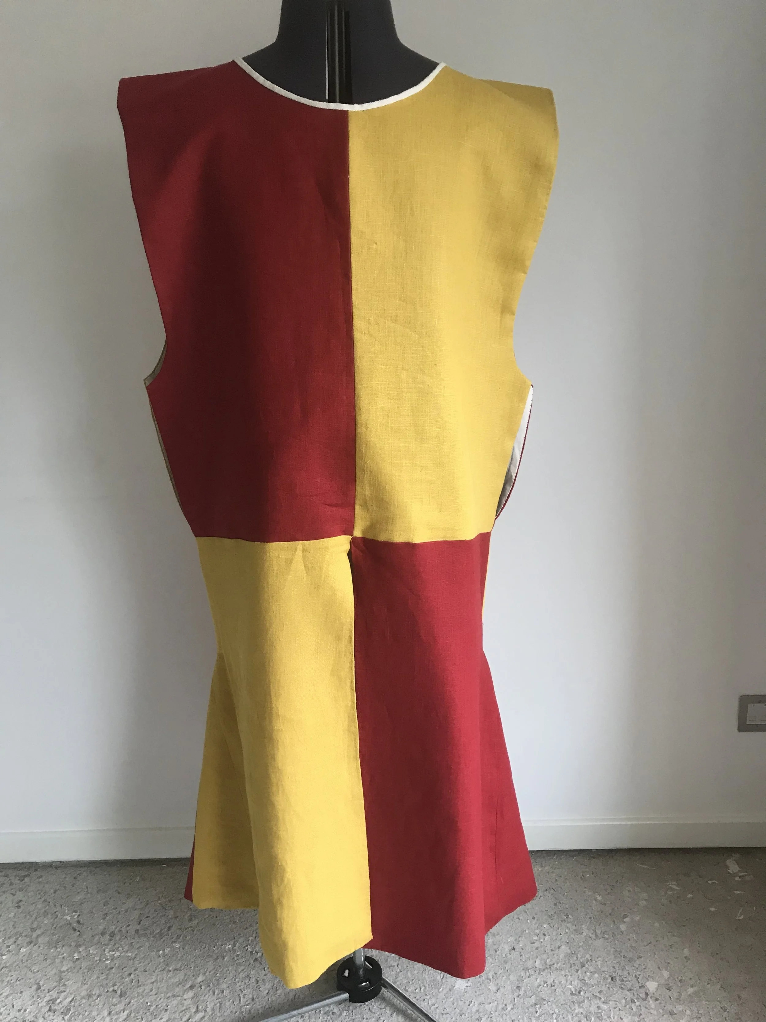 The finished article - but the model is not wearing armour so it does not look right yet.