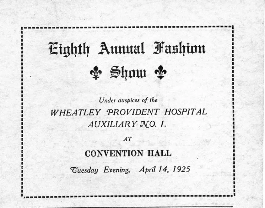 Eighth Annual Fashion Show At Convention Hall Program