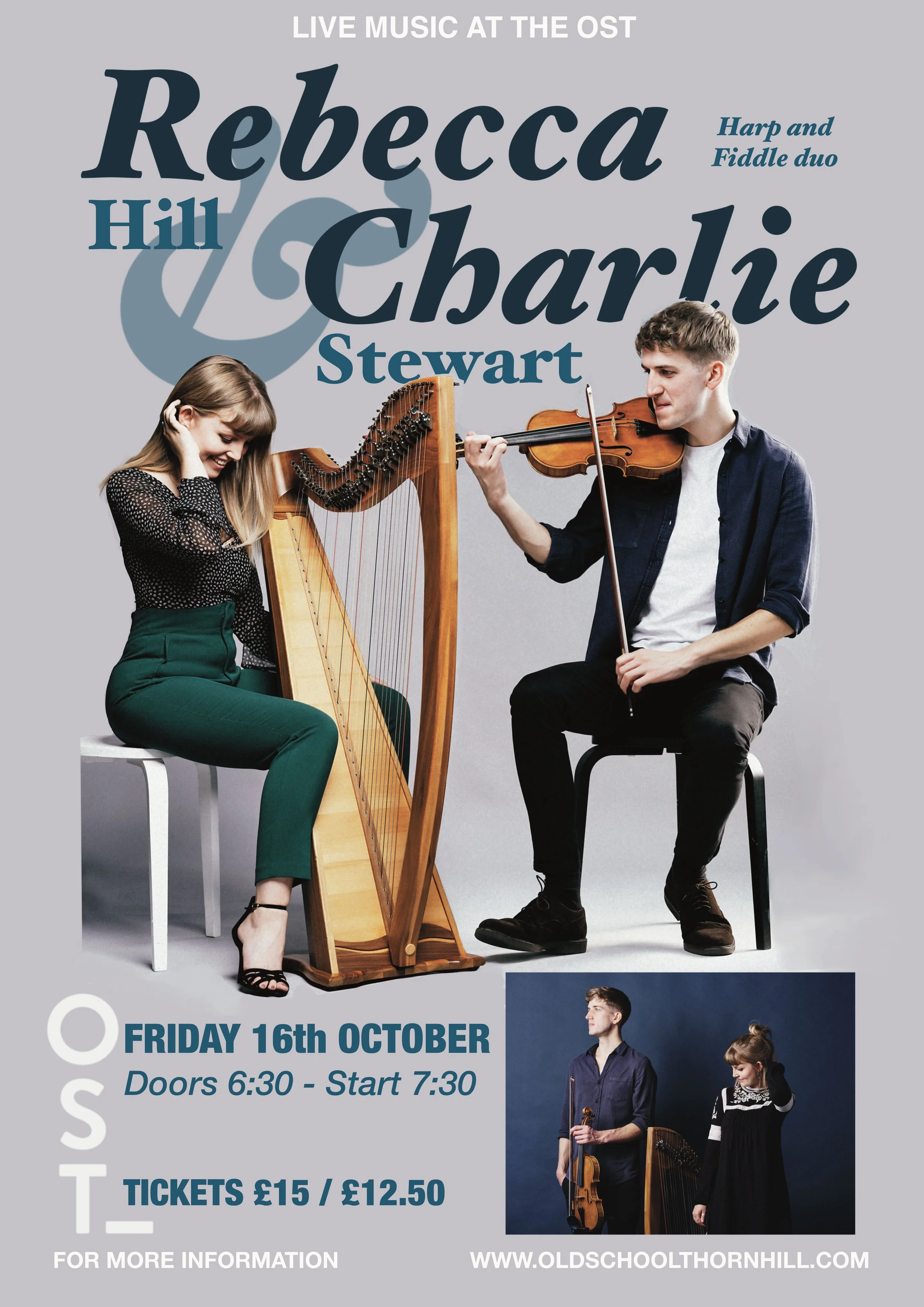 Rebecca Hill & Charlie Stewart (Harp & Fiddle Duo)