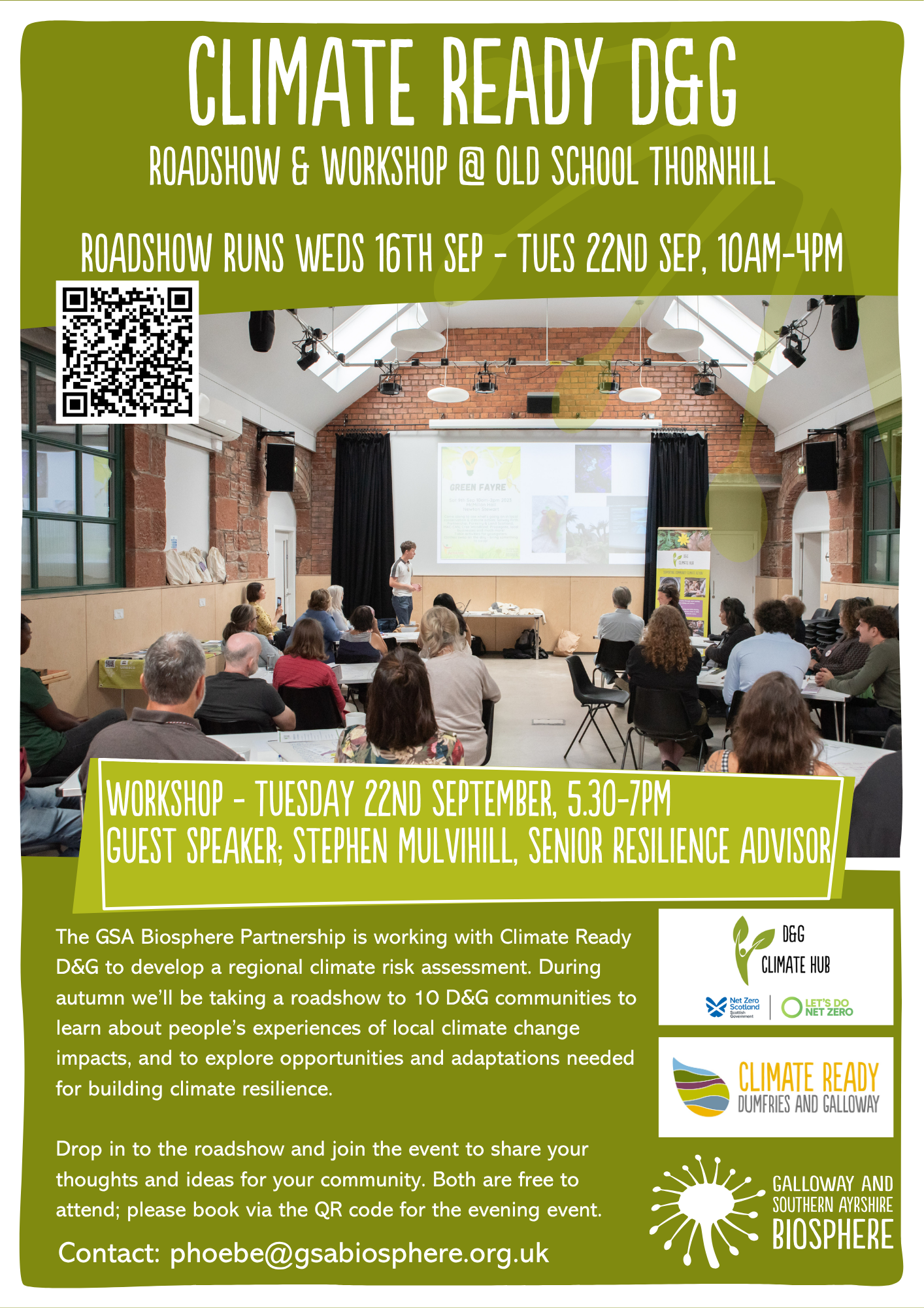 Climate Ready D&G Workshop with guest speaker, Stephen Mulvihill, Senior Resilience Advisor
