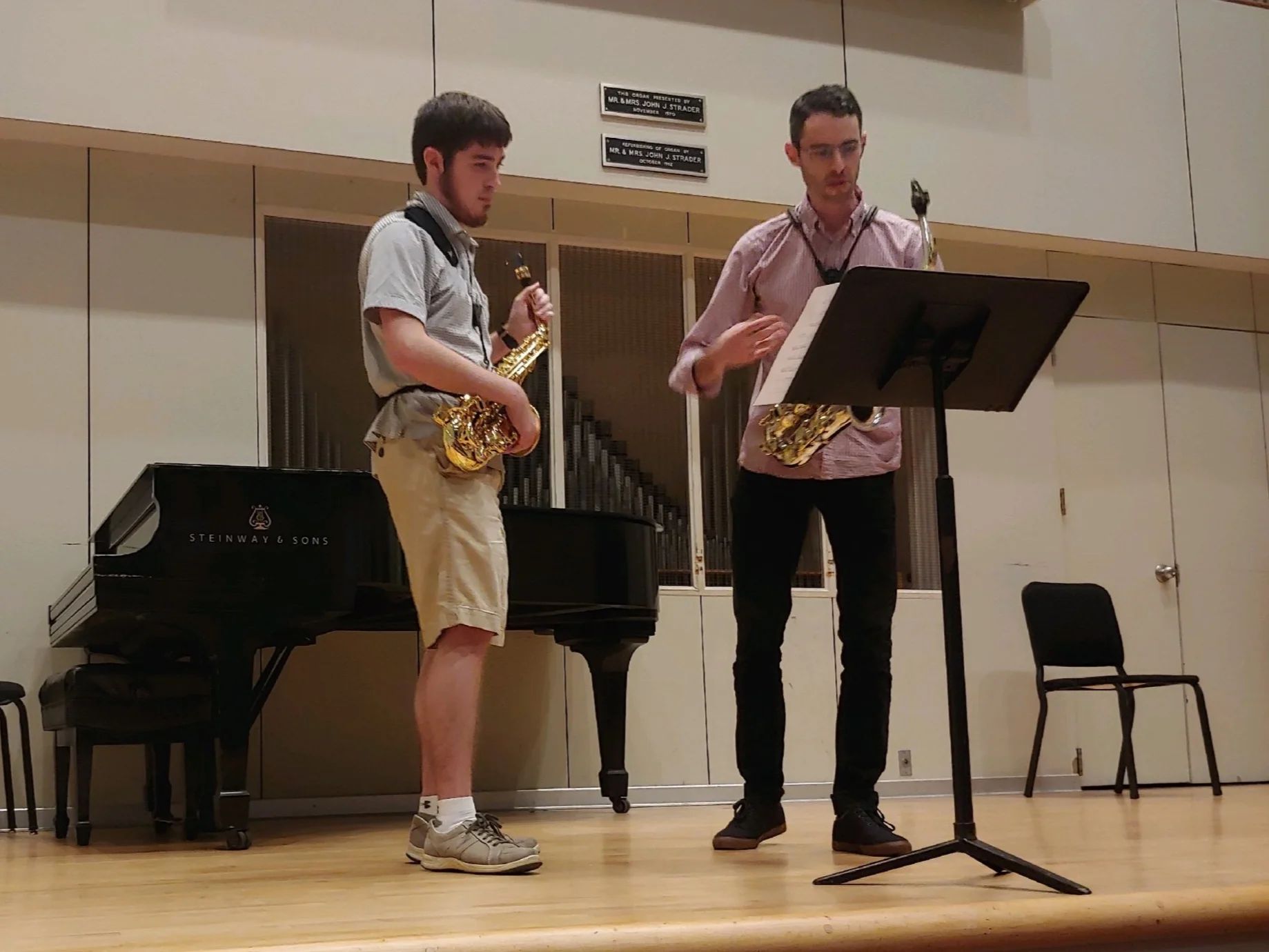 Saxophone masterclass at University of Cincinnati College Conservatory of Music