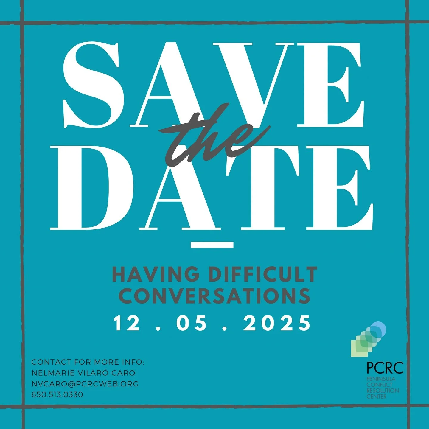 ✨ Save the Date! ✨
We’re excited to announce our upcoming trainings:
đź—“ Having Difficult Conversations – December 5, 2025
đź—“ Customer Service Training – March 6, 2026
Mark your calendars and join us to build skills that foster und