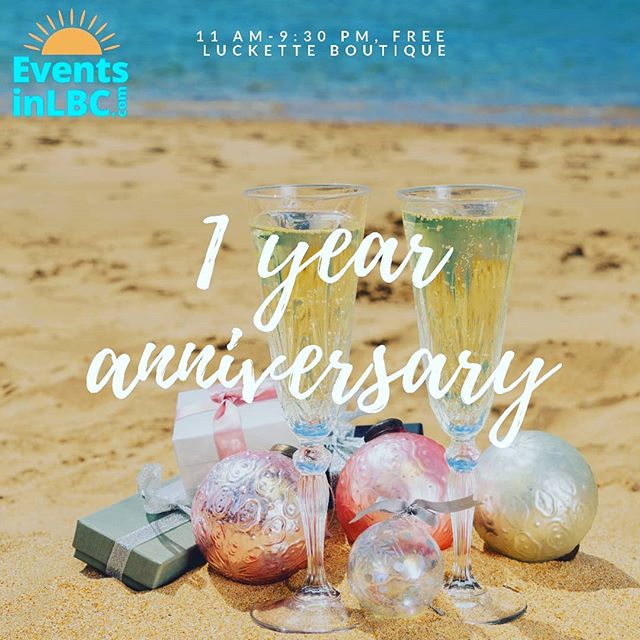 Come celebrate the one-year anniversary of @lucketteboutique today, from 11 AM &ndash; 9:30 PM on Naples Island! They&rsquo;ll be celebrating with free champagne, live music by @KOR4, door prizes, and a giveaway! 🥂 Walk in during NaplesFest, a food 