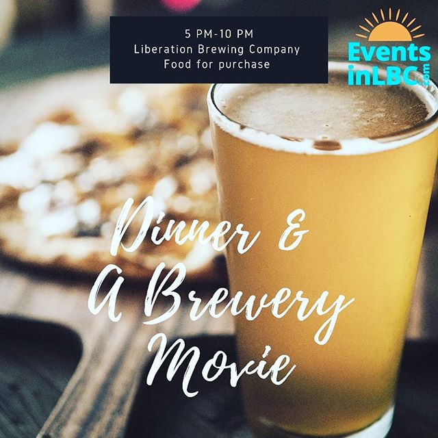 Enjoy Dinner and a Movie at a bomb @bixbyknolls brewery tonight! 🎥@liberationbrewing will be screening The Goonies, the cult classic adventure film you LOVE from 1985. 🙌🏽 Pop up @primalalchemy will supply the deliciously local, farm-fresh food to 