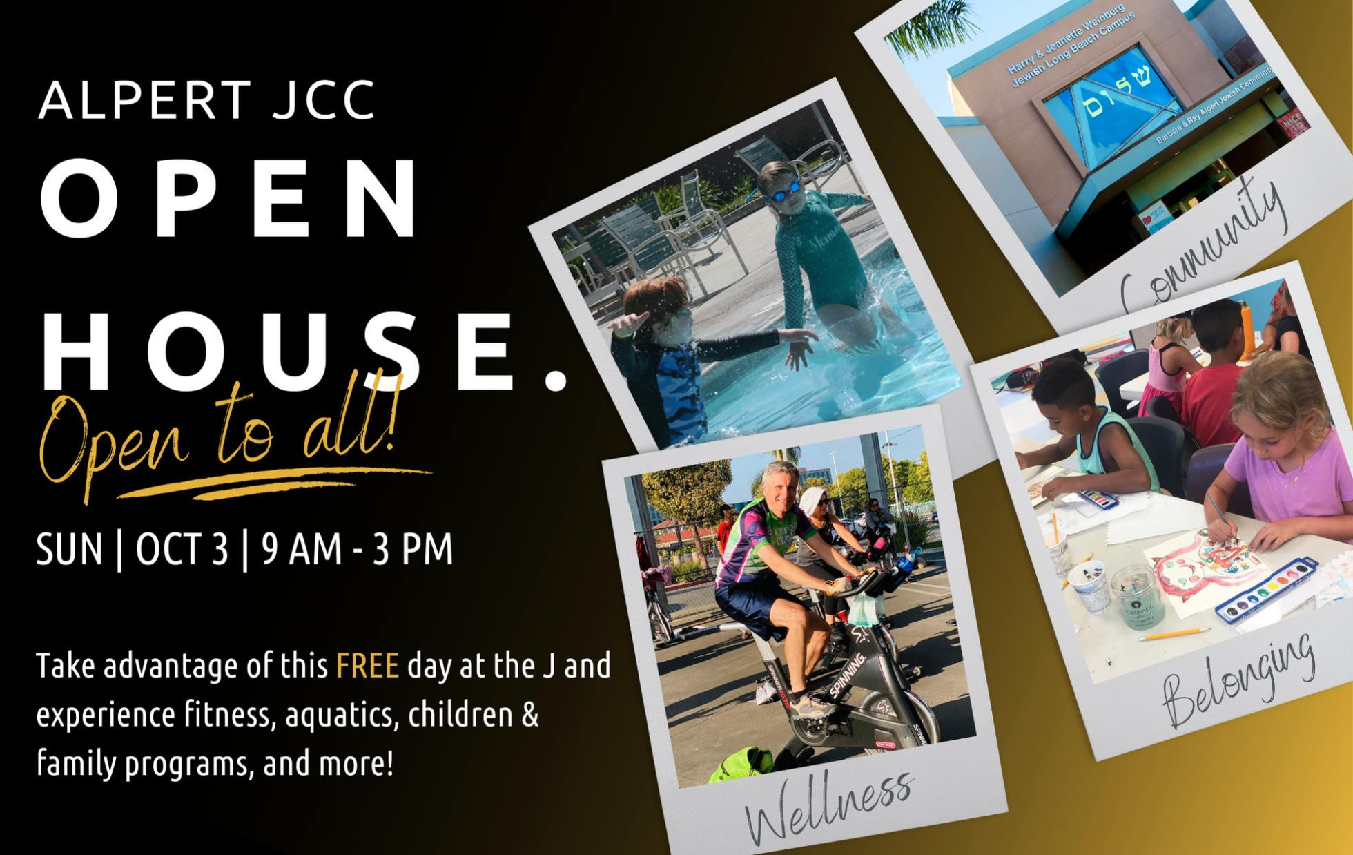 Free All Day Activities: Alpert JCC Open House