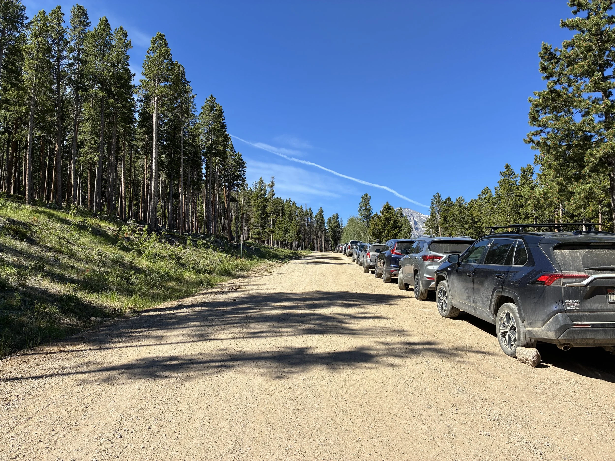 Parking along Twin Sisters Trail