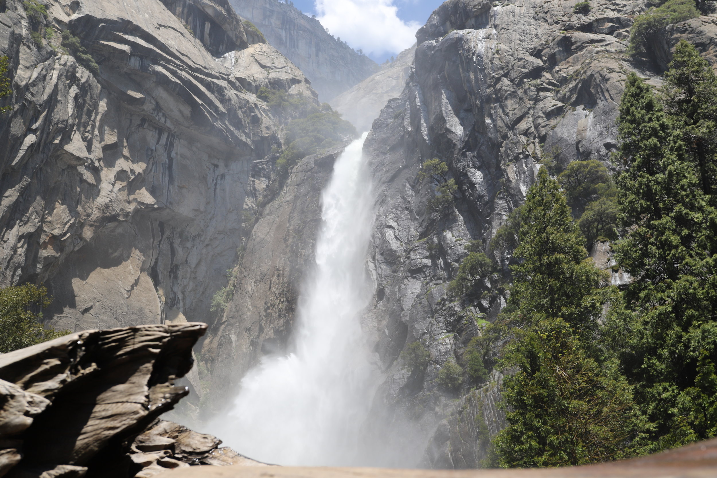 Yosemite Falls in early June - Incredible with the snow melt, but Tioga Road was still closed, which added several hours to our road trip.
