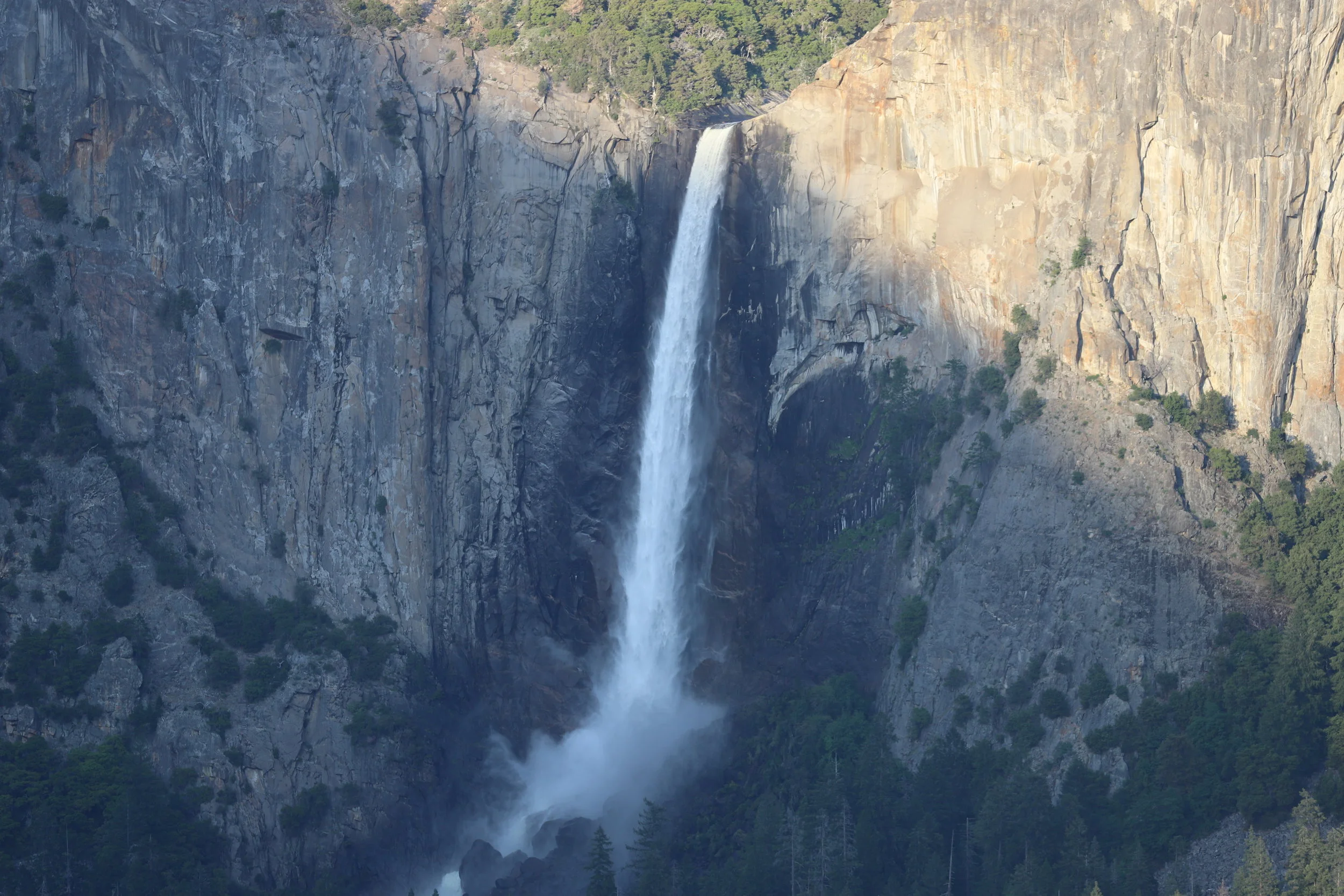 Bridalveil Falls also in June roaring from snow melt