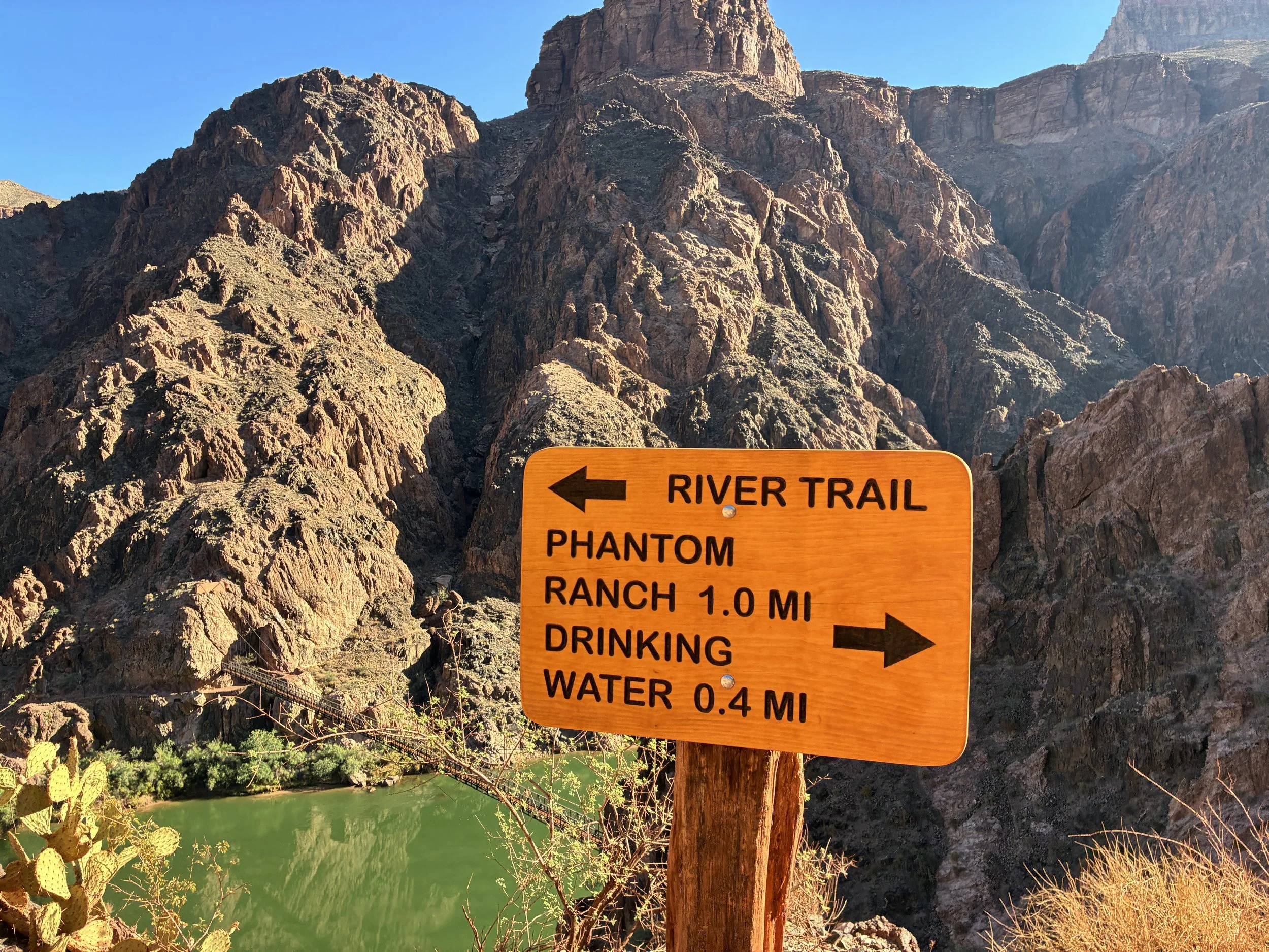 How to bypass Phantom Ranch when hiking South Kaibab to Bright Angel