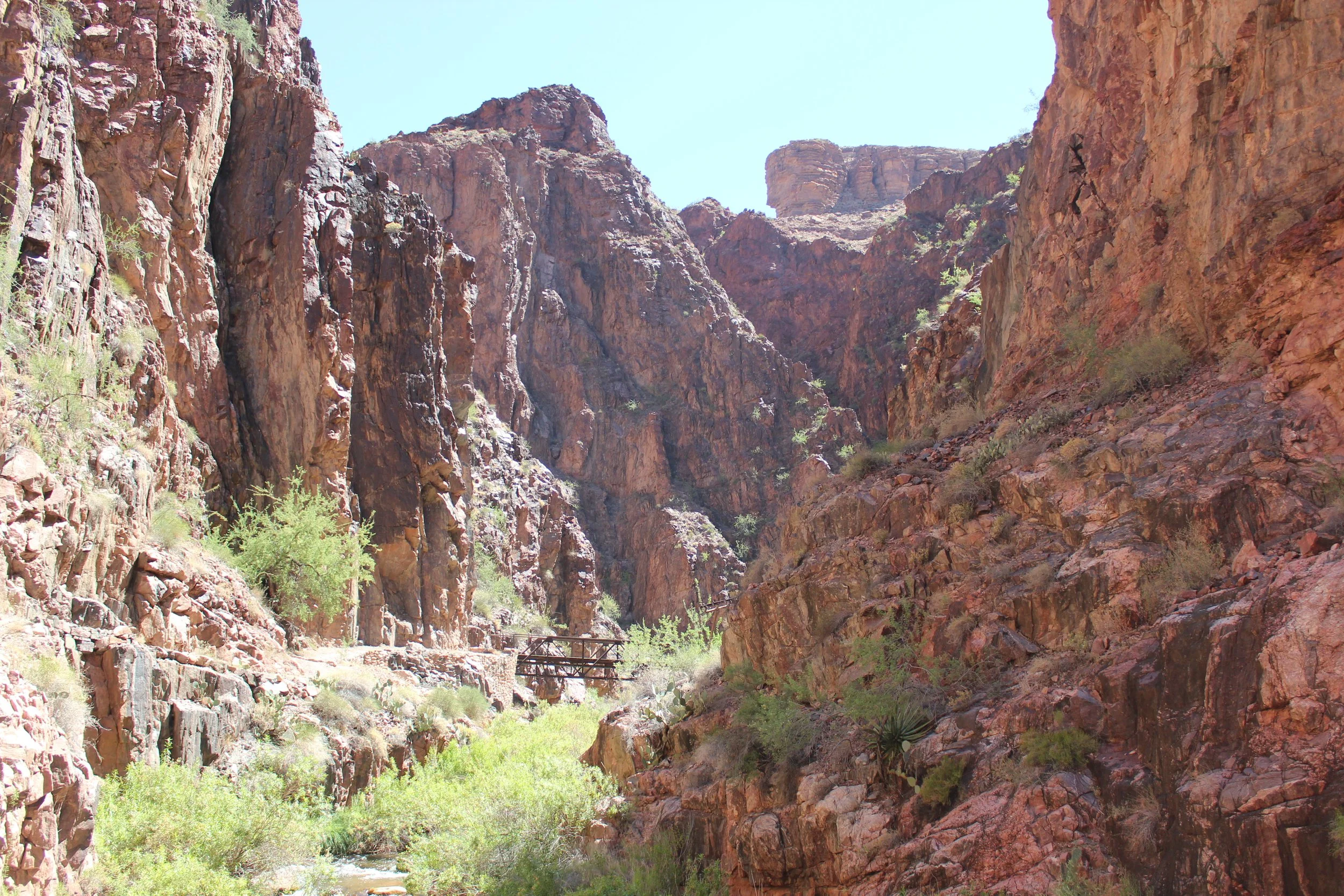 Fourth foot bridge on North Kaibab Trail