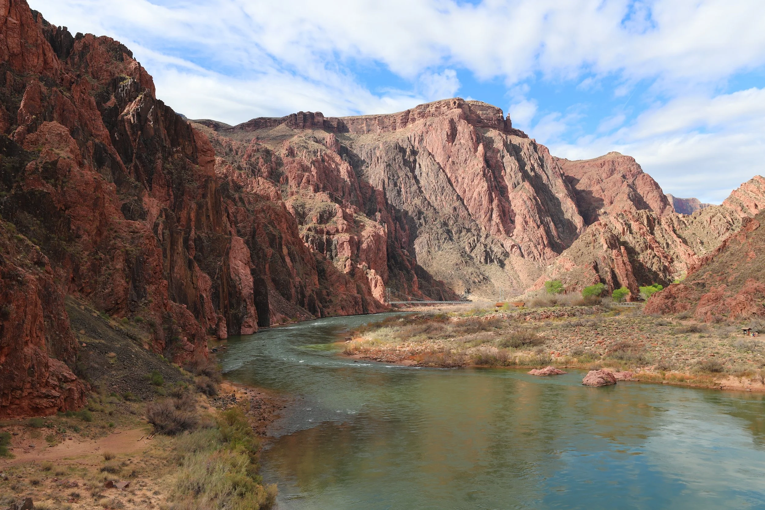 Colorado River at the Bottom of Grand Canyon National Park