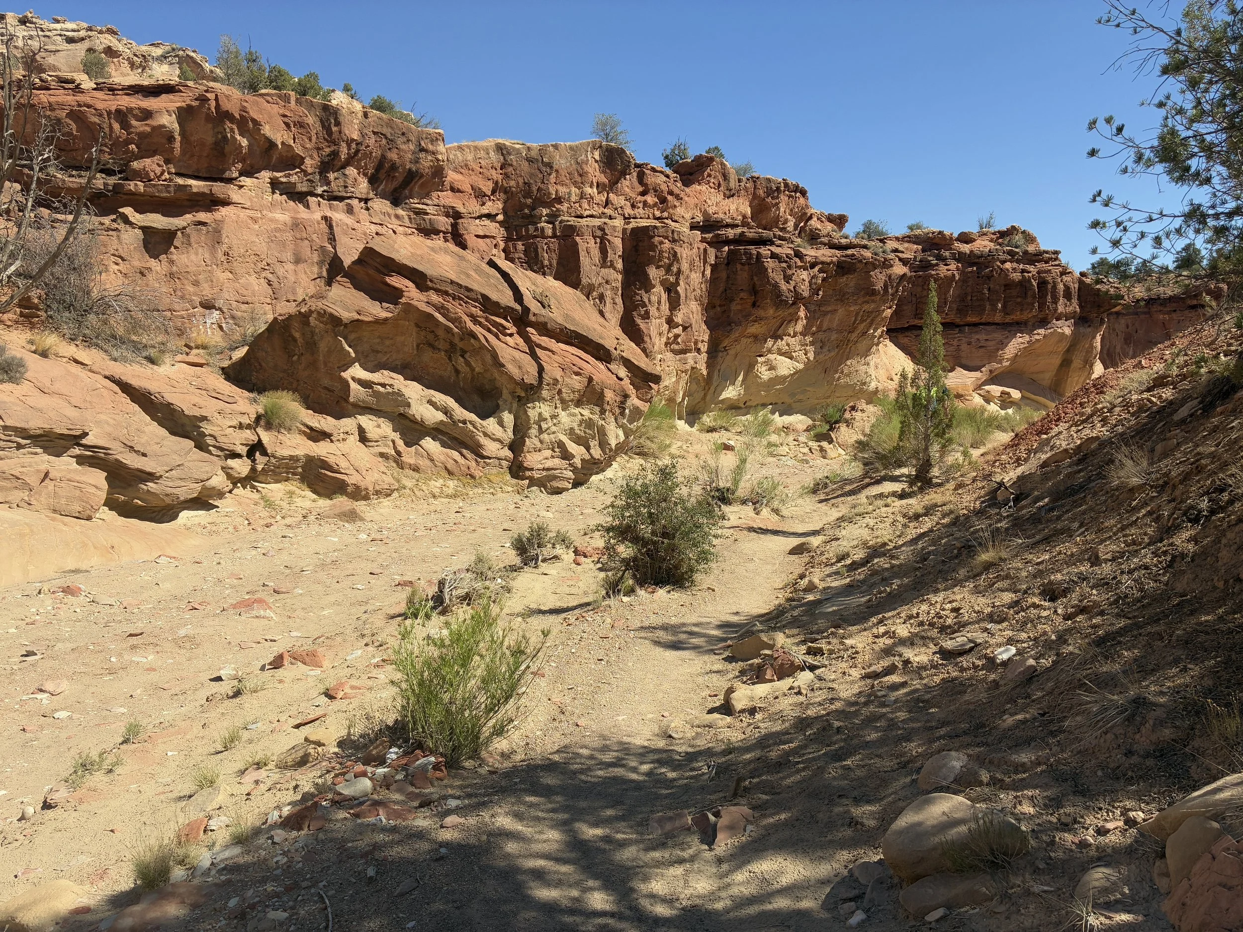 How long is the trail to Zebra Slot Canyon?
