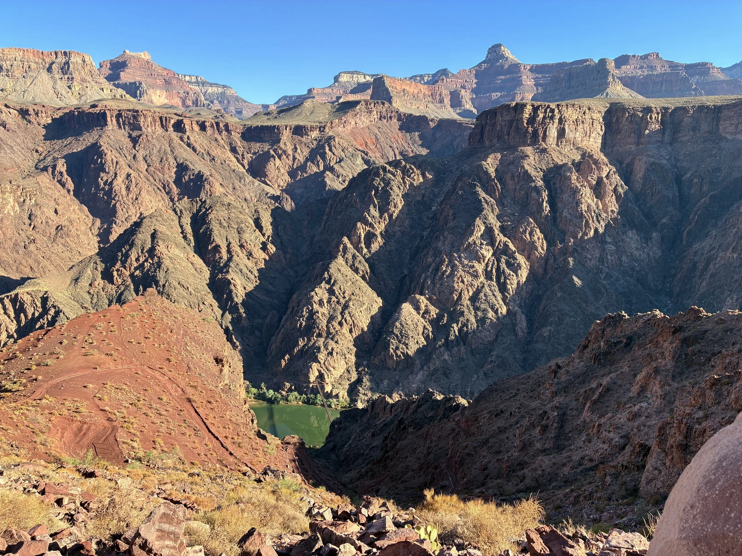 Is there a way to cross the Grand Canyon at the Bottom?
