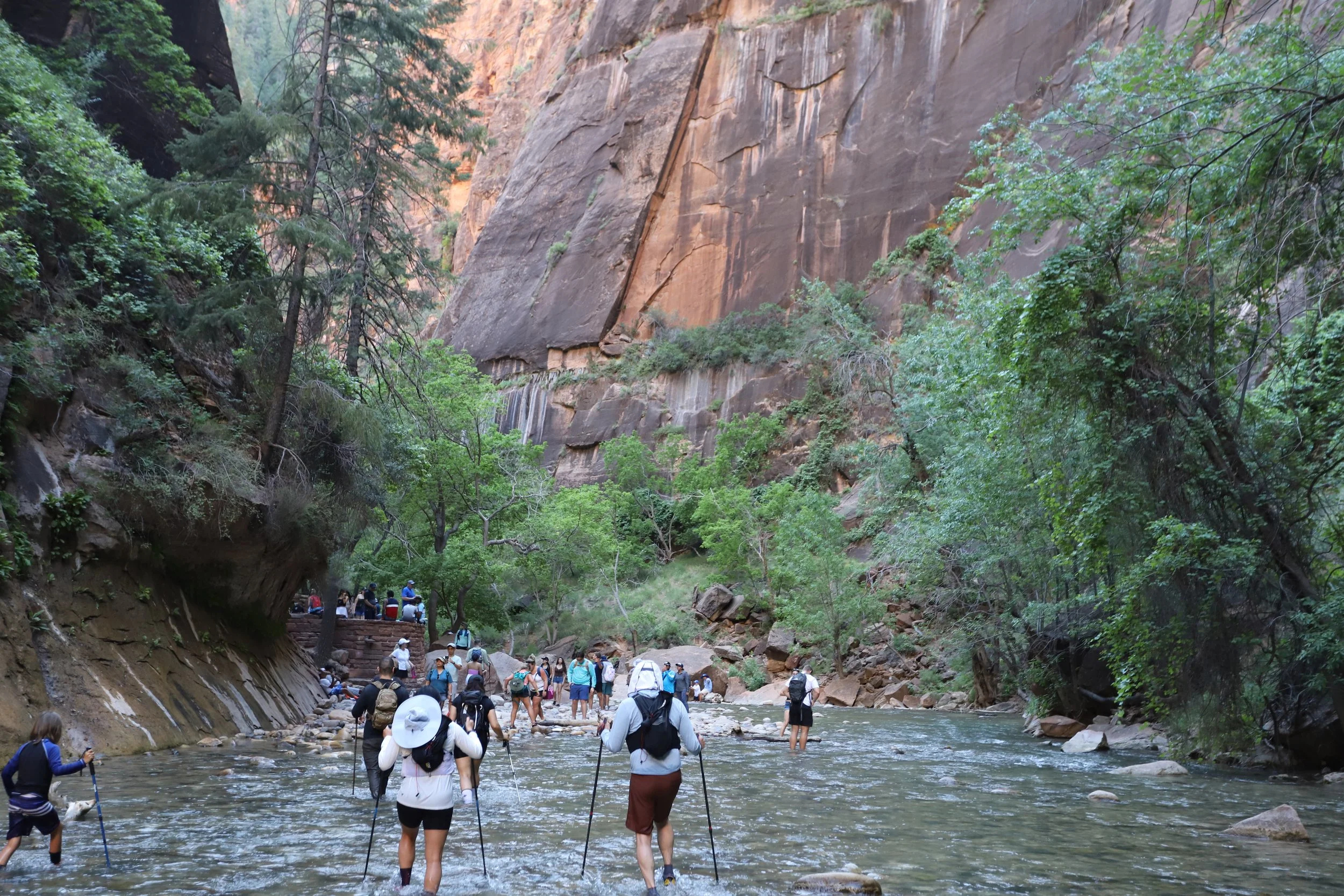 Exiting the Narrows to Riverside Walk