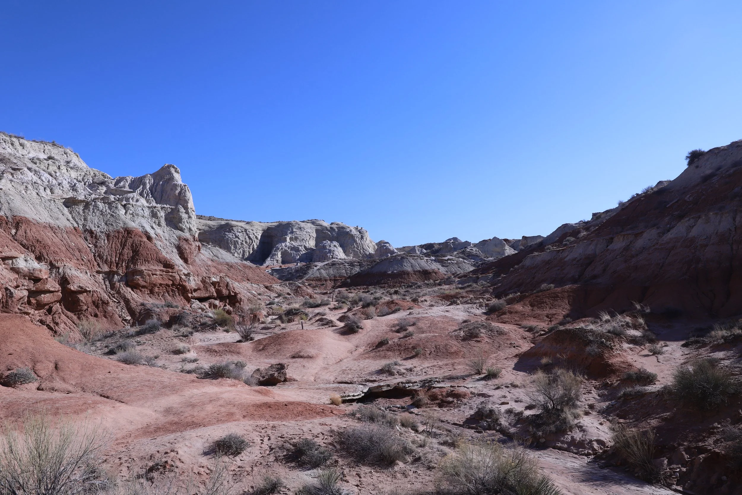 Hiking to the Toadstool Hoodoos in summer