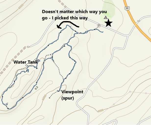 Beehive Trail Map