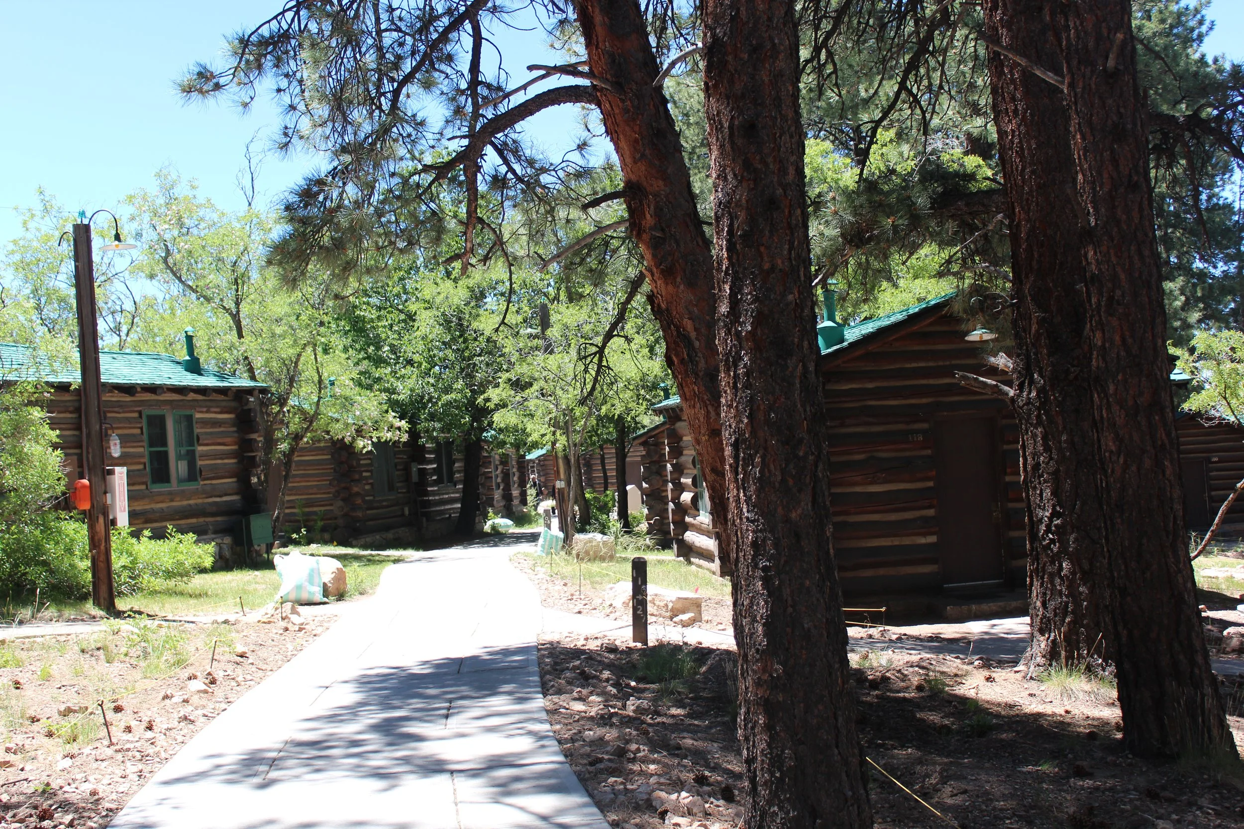 Grand Canyon lodging cabins before fire