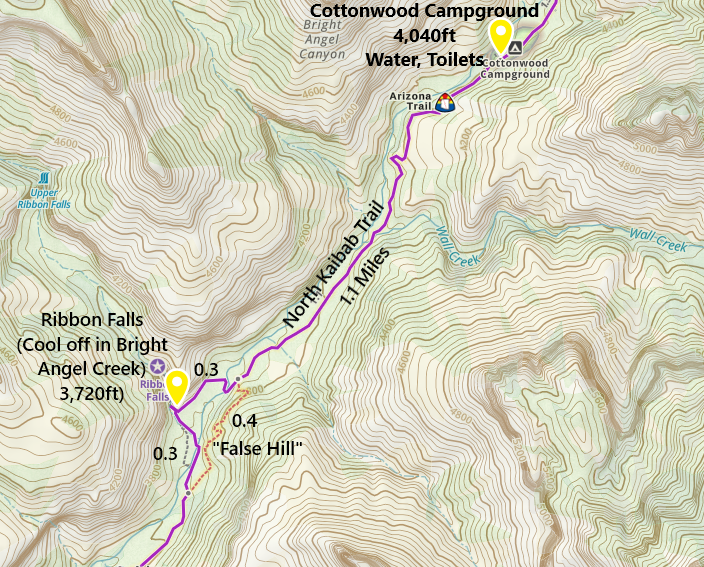 Where is Ribbon Falls - Map